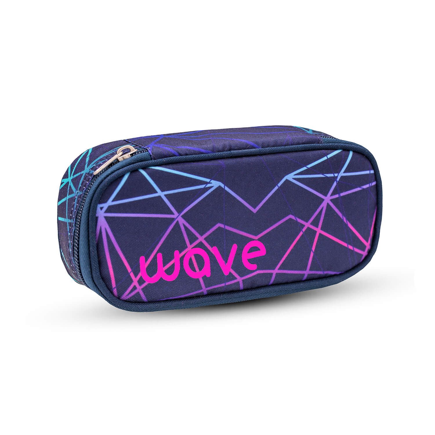 Belmil Malstift Schlamperbox für Kinder Federtasche "Stripes Purple" Federmappe