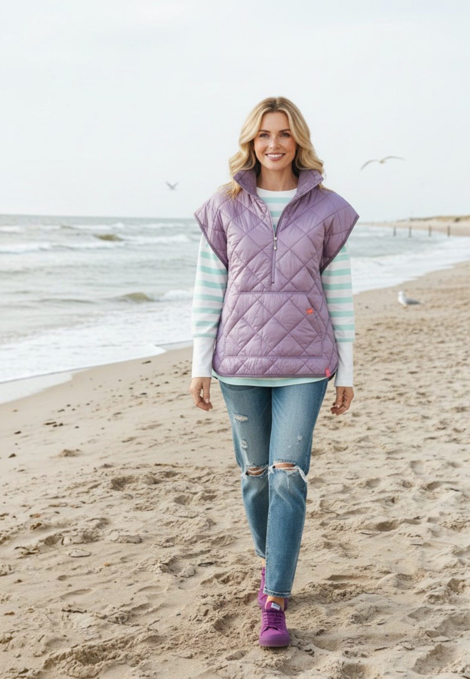 salzhaut Poncho HILLJE Damen Regular Fit SALZHAUT – Nordische Mode mit Charakter.
