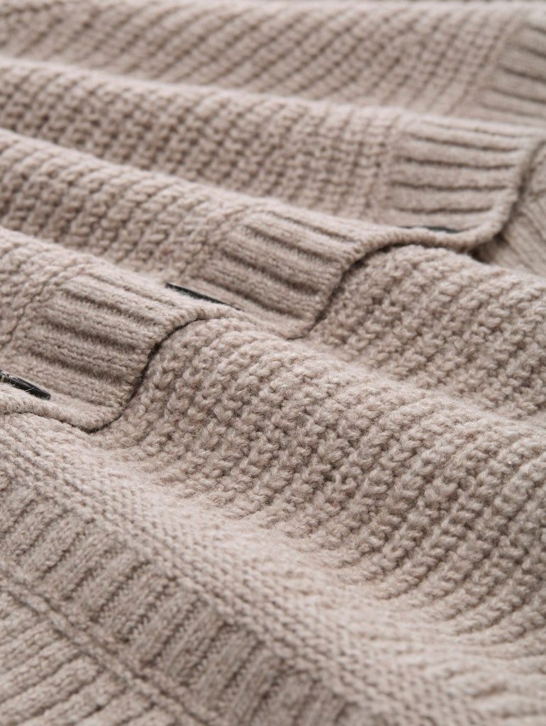 TOM TAILOR Wolljacke Strickjacke Mit klassischem V-Ausschnitt und zeitlosem günstig online kaufen