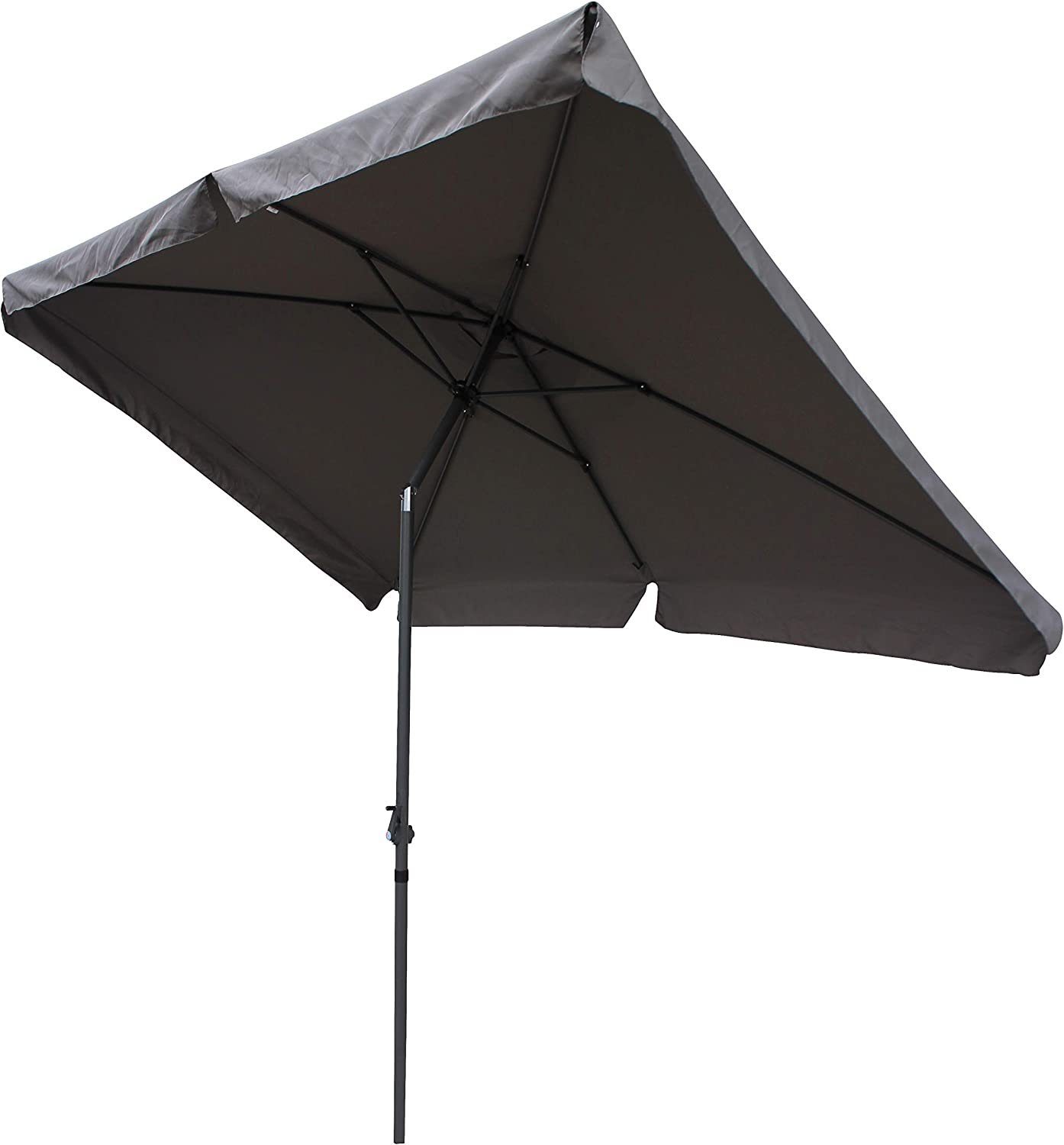 Pure Home & Garden Sonnenschirm Sunny 200 x 300 cm anthrazit Balkonschirm K günstig online kaufen