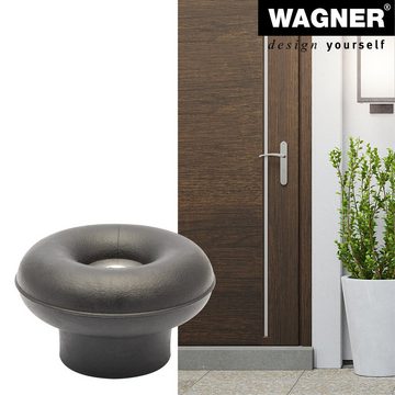 WAGNER design yourself Türstopper Boden-/Wandtürstopper Retro OURDOOR - Ø 50 x 30 mm, diverse Formen, Stopper aus hochwertigem Vollgummi & Edelstahlschraube