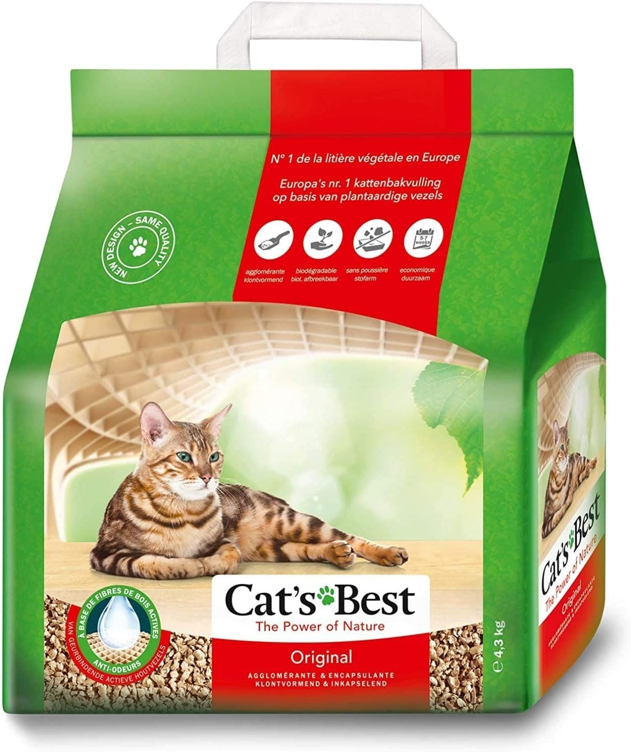 Cat's Best Katzenstreu Öko Plus Katzenstreu 10l 00102238 (1-tlg)