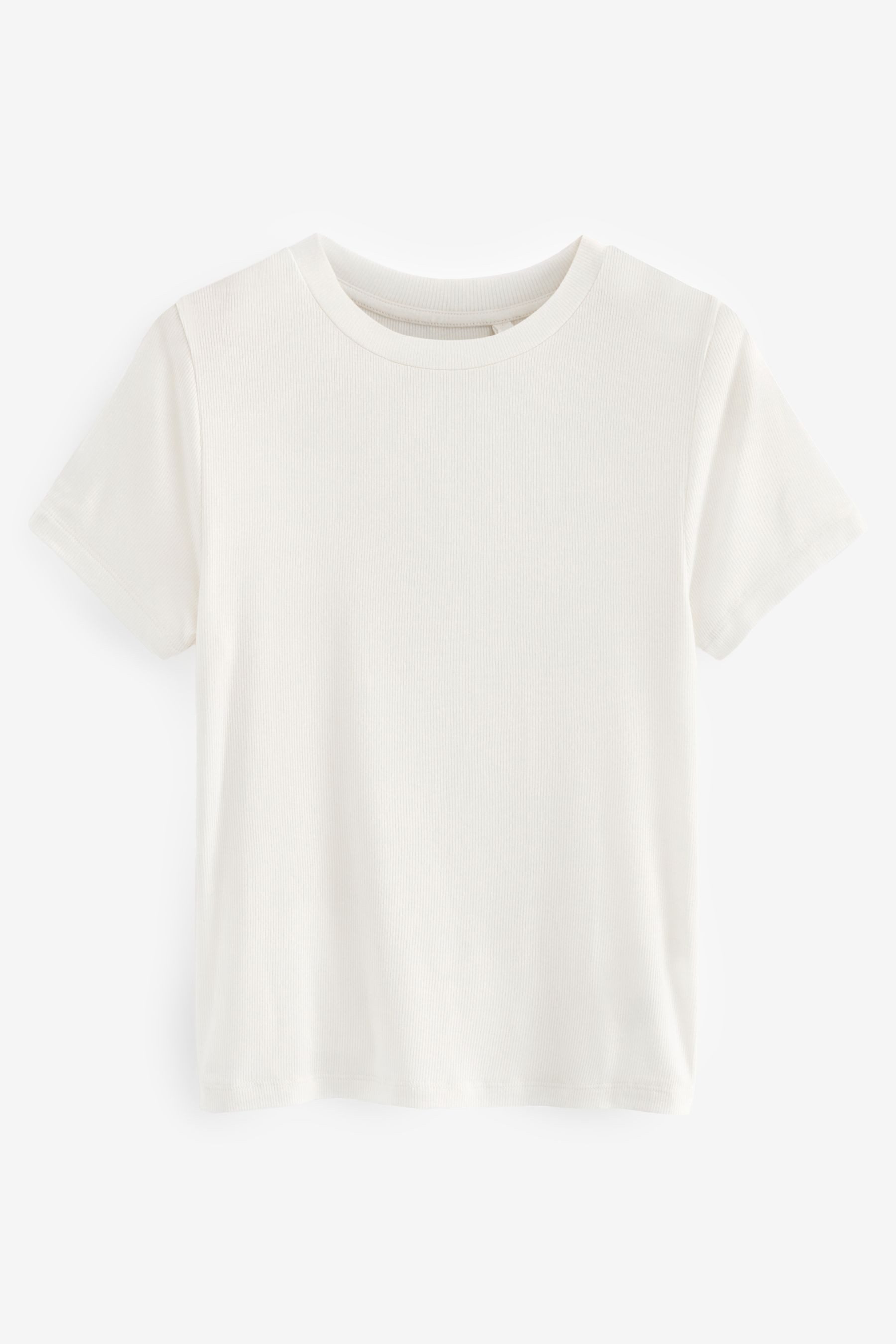 Next T-Shirt Superweiches, geripptes T-Shirt aus günstig online kaufen