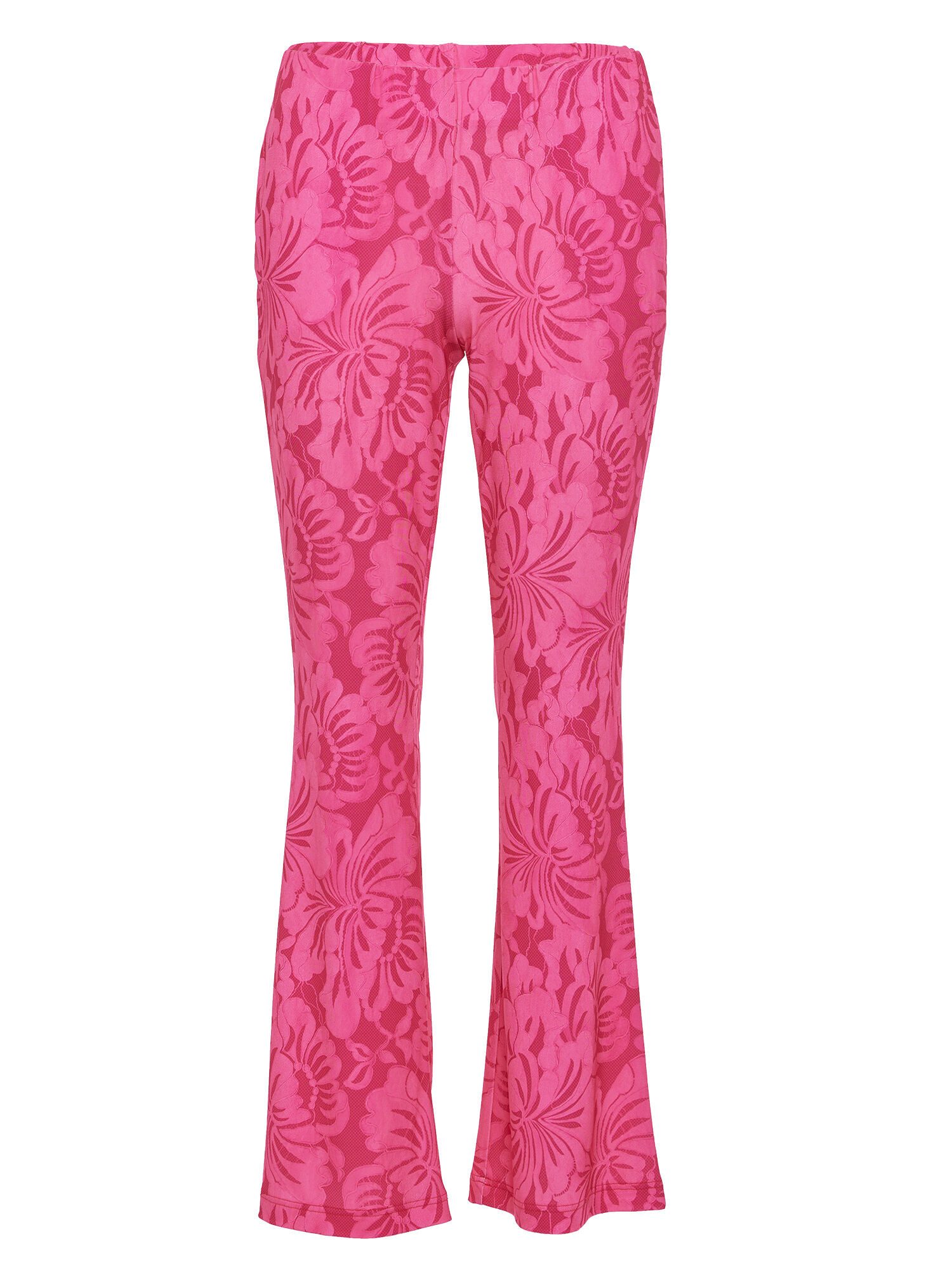 Sarah Kern Stoffhose Jerseyhose Figurbetont mit Lace Print