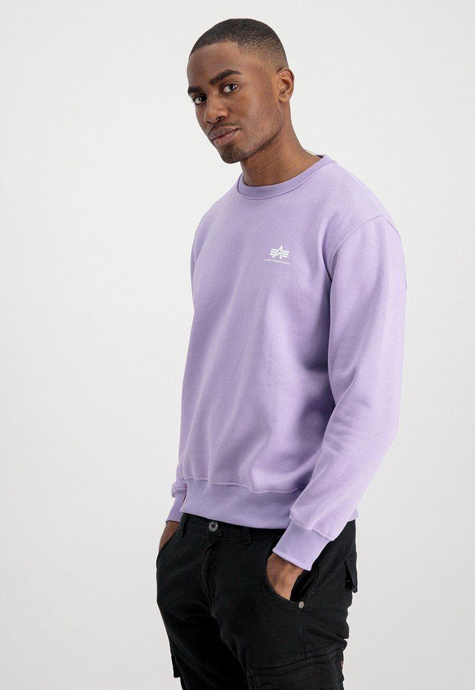 Logo Sweater Small Basic pale violet Alpha Kapuzenpullover Industries