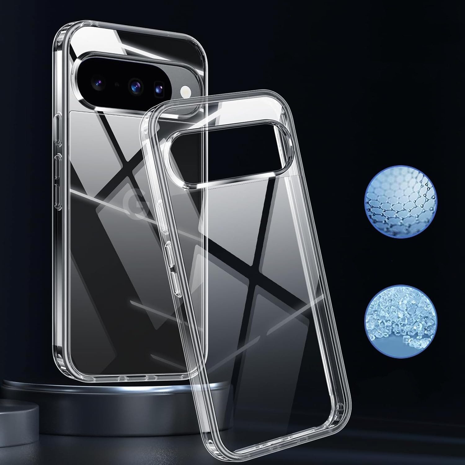 CLM-Tech Handyhülle Transparent für Google Pixel 10 / 10 Pro / 10 Pro XL, TPU Gummi, Kratzfest, stoßsicher, schmutzabweisend – Bild 4 von 5