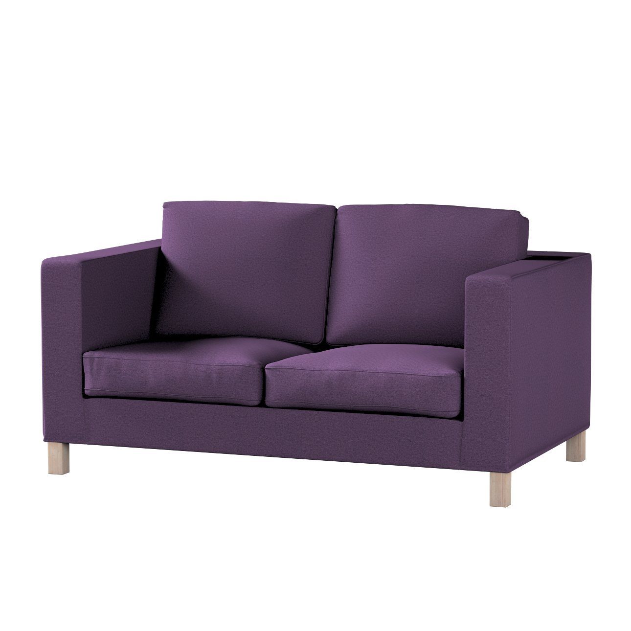 Sofahusse Karlanda 2-Sitzer Sofa nicht ausklappbar kurz, Etna, Dekoria violett