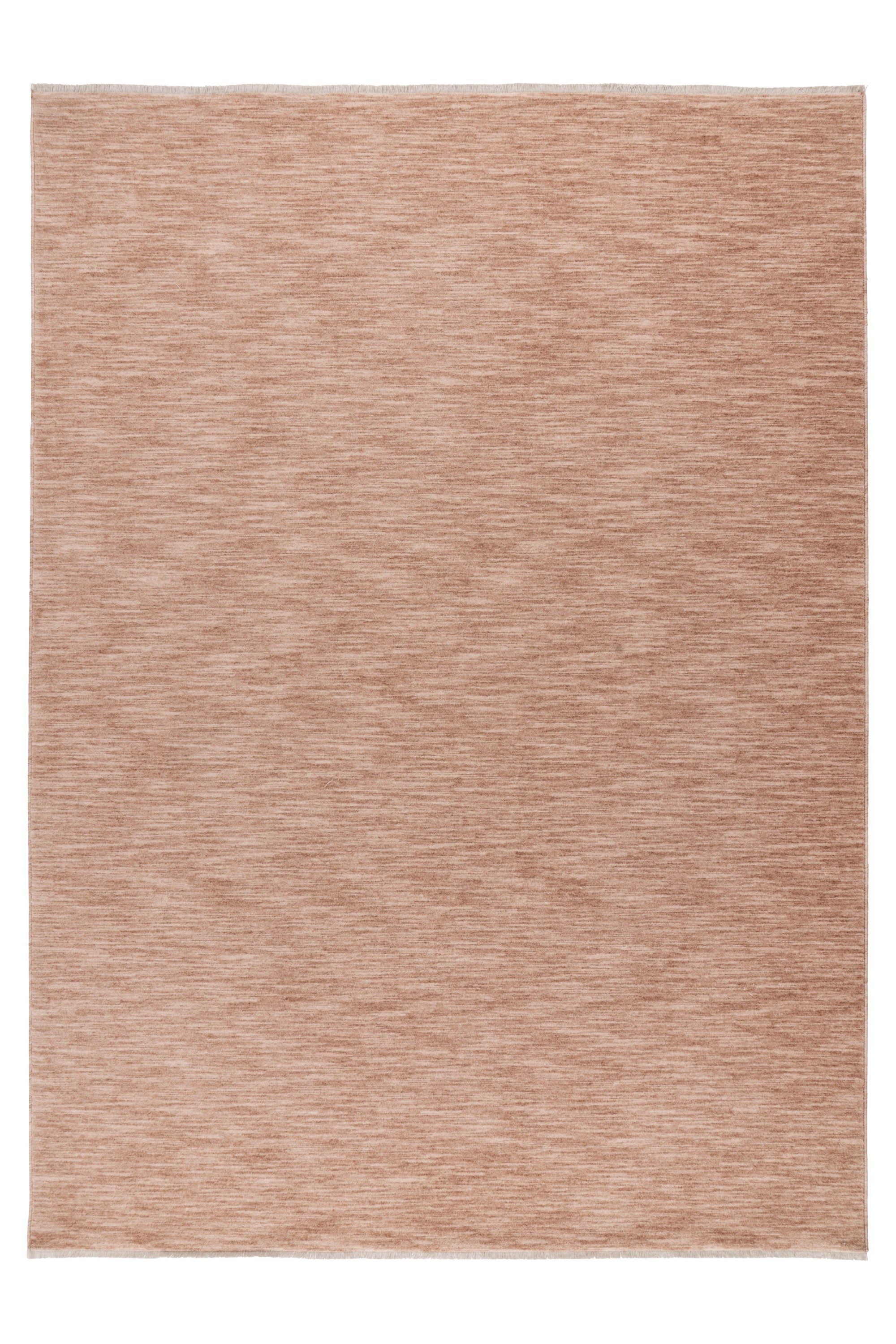 Kayoom Teppich Melt 725, rechteckig, Höhe: 9 mm, weicher Kurzflor, meliert, mit Fransen, Wohnzimmmer