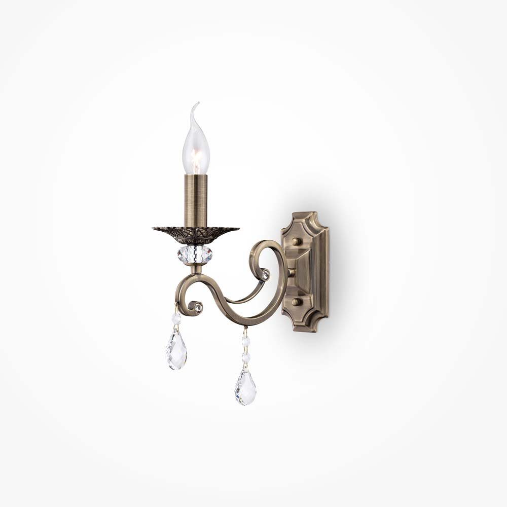 Maytoni Wandleuchte, Leuchtmittel nicht inklusive, Wandlampe Wandleuchte Flurleuchte Wohnzimmerlampe Metall messing