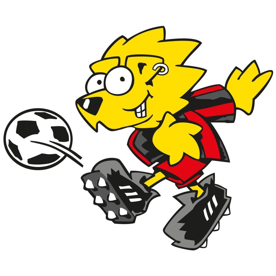 Bayer 04 Leverkusen Wandtattoo Fußball Bayer 04 Leverkusen Maskottchen Brian Bundesliga Verein, Wandbild selbstklebend, entfernbar