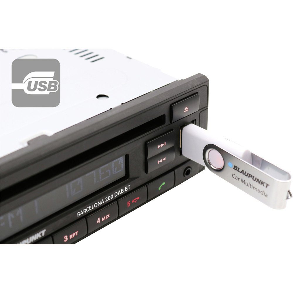 Blaupunkt Blaupunkt Barcelona 200 DAB BT Autoradio Bluetooth®-Freisprecheinricht Autoradio