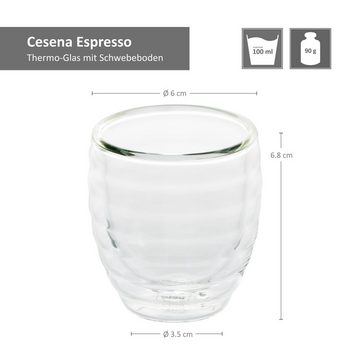 MamboCat Tasse Espressoglas Cesena 4er-Set - 12410