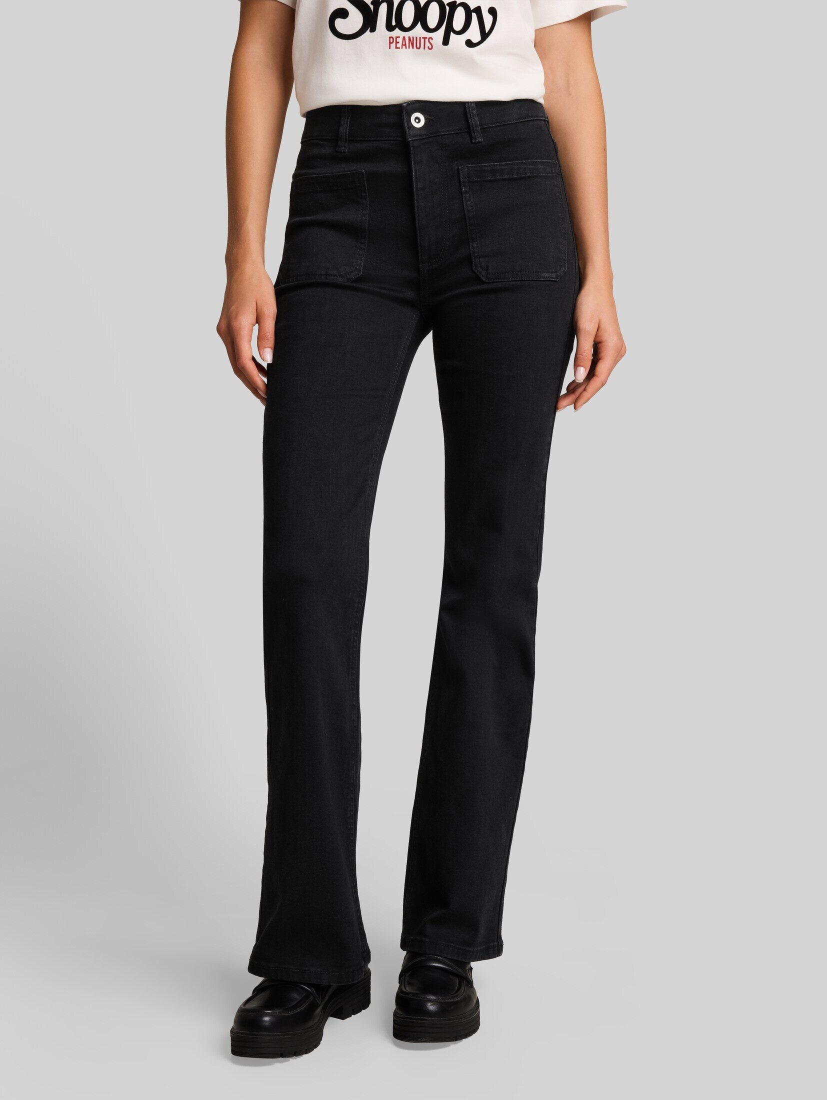 TOM TAILOR Bootcut-Jeans Jeanshosen TTSTELLA Bootcut Jeans mit aufgesetzten Taschen