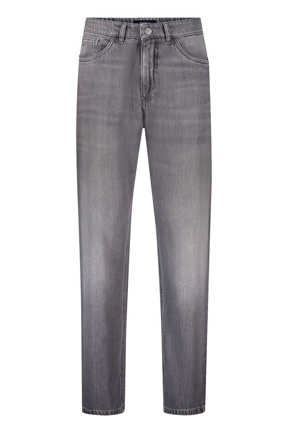 Atelier GARDEUR 5-Pocket-Jeans LUCA-471901-7196, Loose Fit, grau pavement used Nachhaltiger Baumwollmix mit Lyocell und Hanf