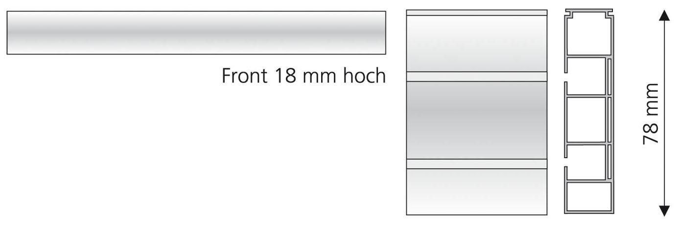 Liedeco Gardinenstange, 2-läufig, Fixmaß, verschraubt, Kunststoff günstig online kaufen