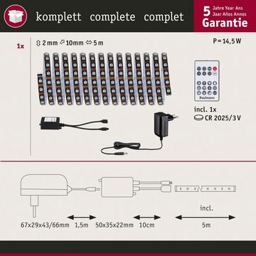 Paulmann LED-Streifen Dynamic Rainbow RGB 5m 10,5W 60LEDs/m 15VA, 1-flammig