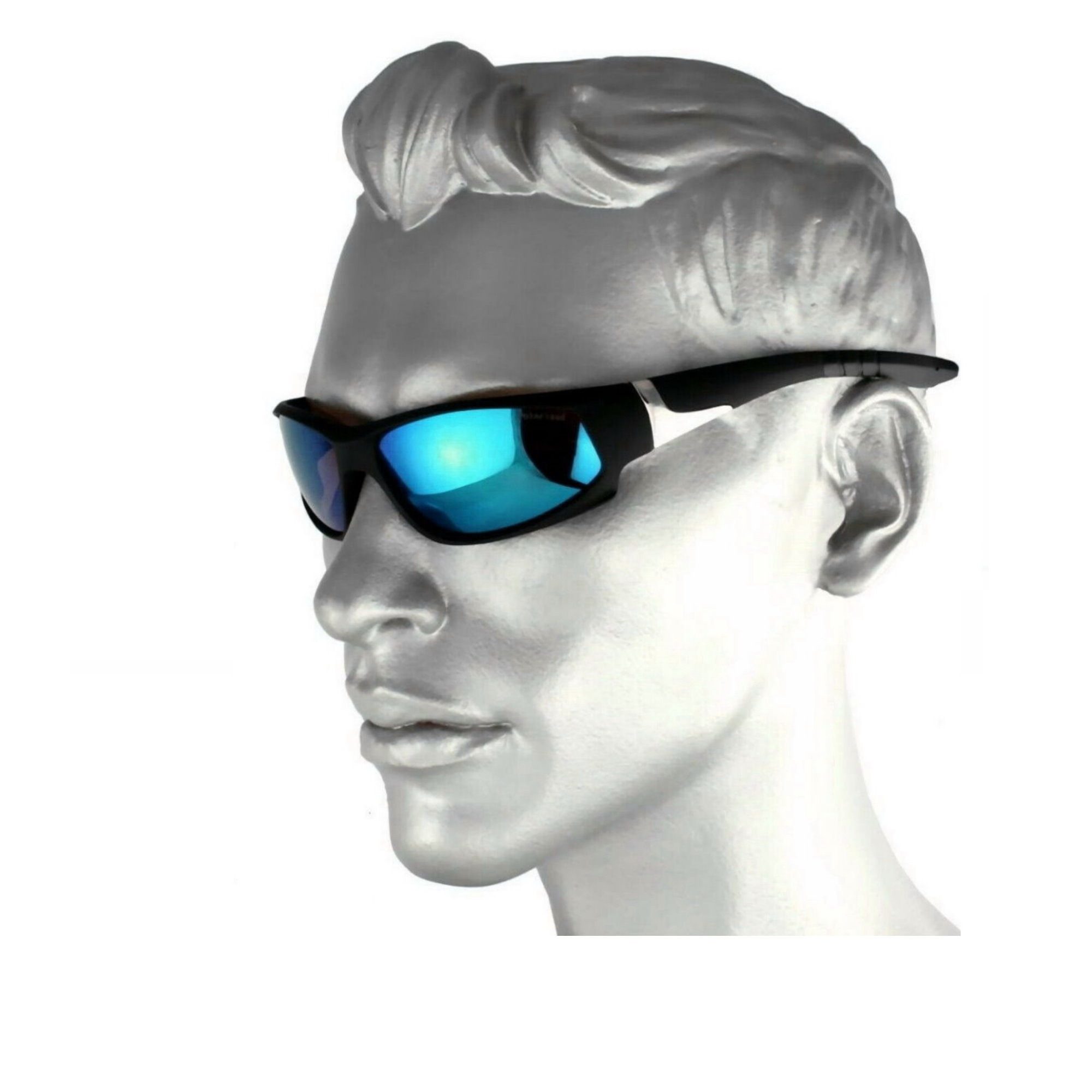 Rennec Sonnenbrille (1x Biker-Radbrille Leicht mit Brillenbeutel) Sportbril günstig online kaufen