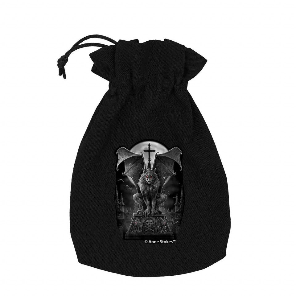 Q-Workshop Spiel, Anne Stokes - Dice Pouch - Gargoyle