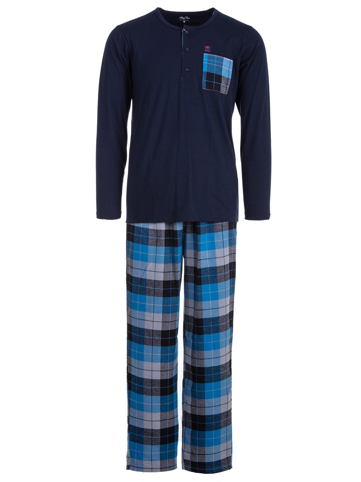 Henry Terre Schlafanzug Pyjama Set Langarm günstig online kaufen