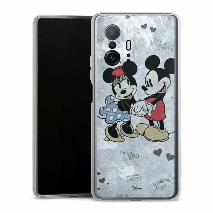 DeinDesign Handyhülle Disney Mickey & Minnie Mouse Vintage Mickey&Minnie In Love Xiaomi 11T 5G Silikon Hülle Bumper Case Handy Schutzhülle