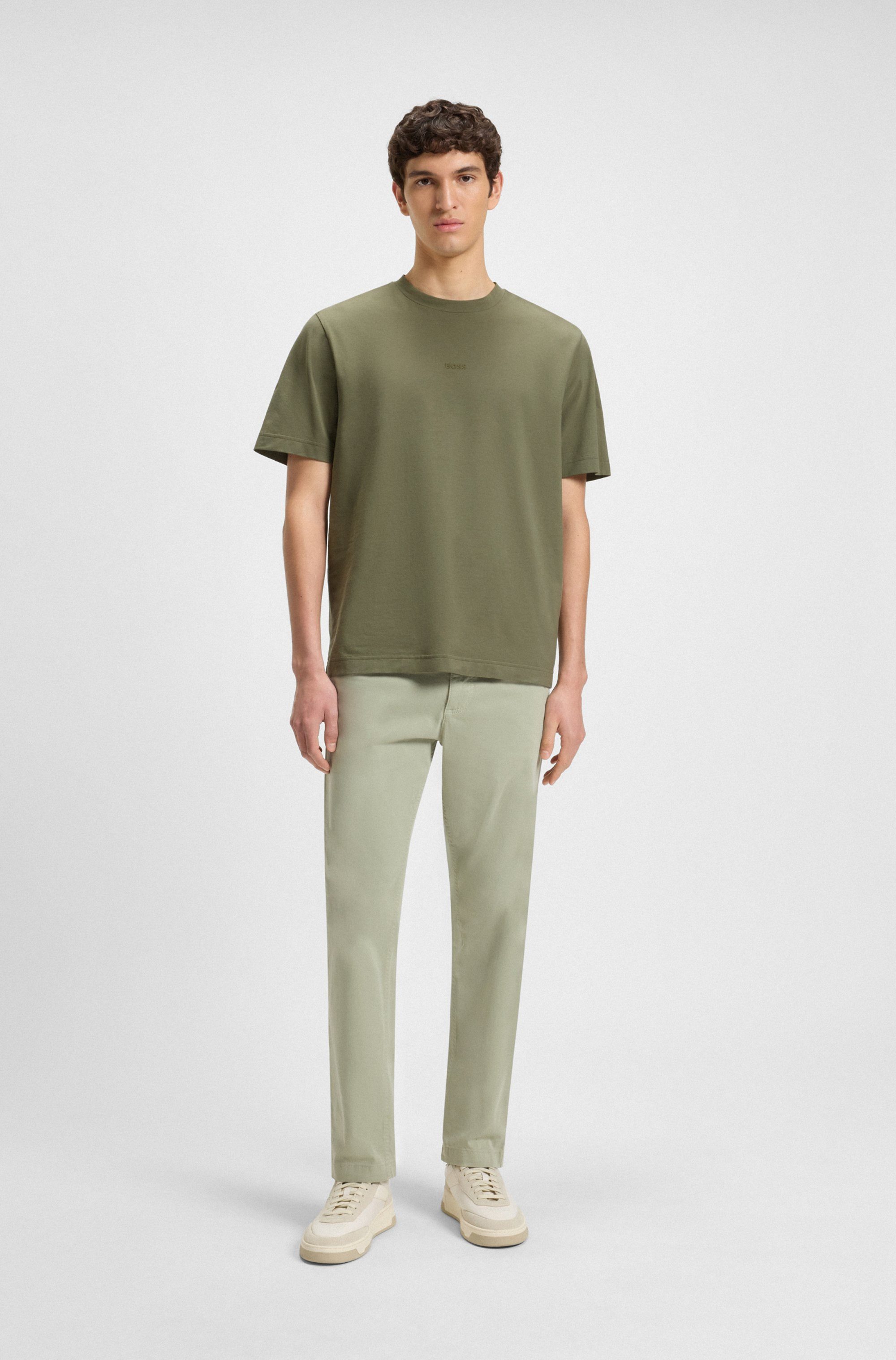 BOSS ORANGE T-Shirt TChup Relaxed Fit Stretch-Cotton-Jersey Rundhalsausschnitt