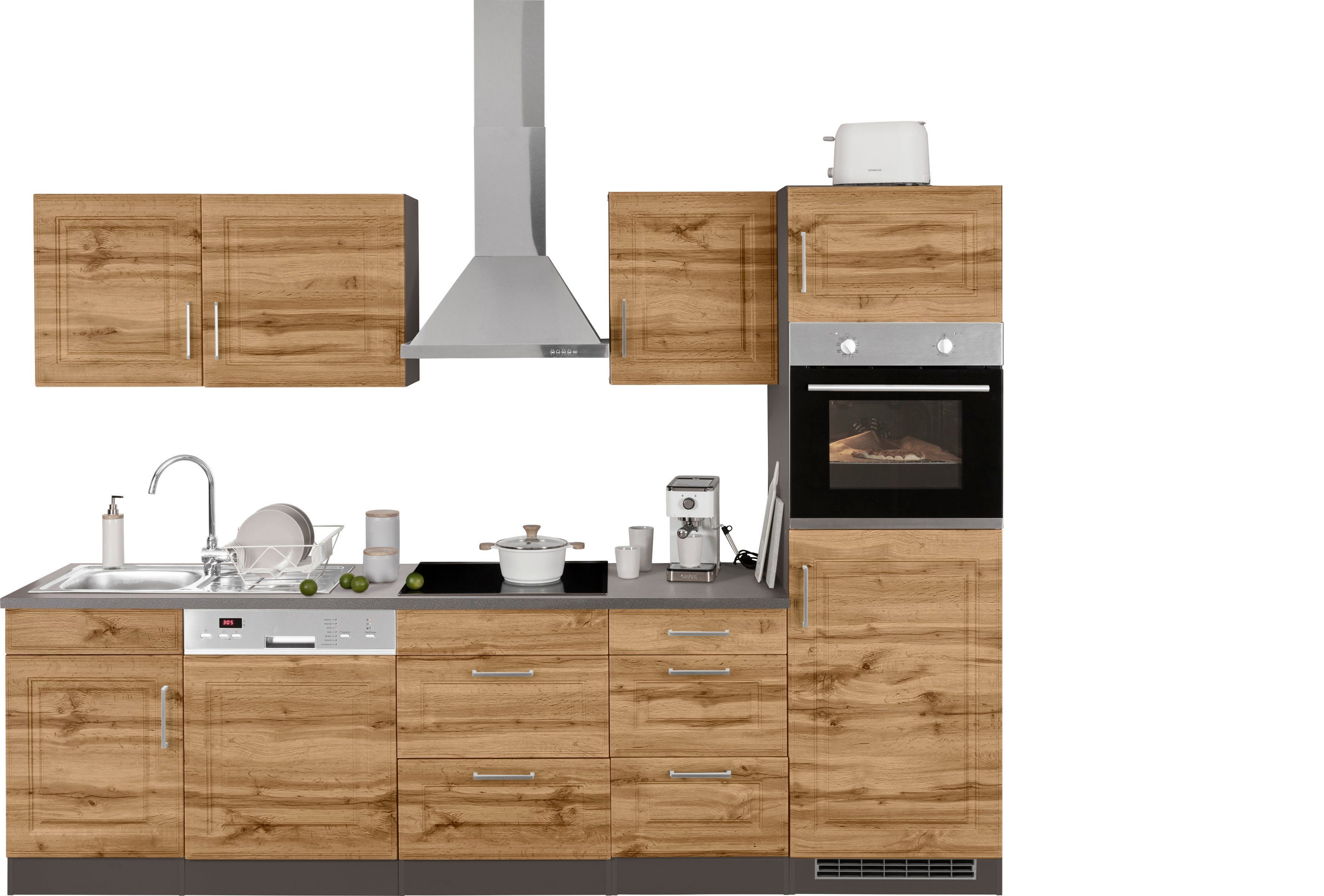 KOCHSTATION Küchenzeile KS-Stockholm, Breite 280 cm, günstig online kaufen