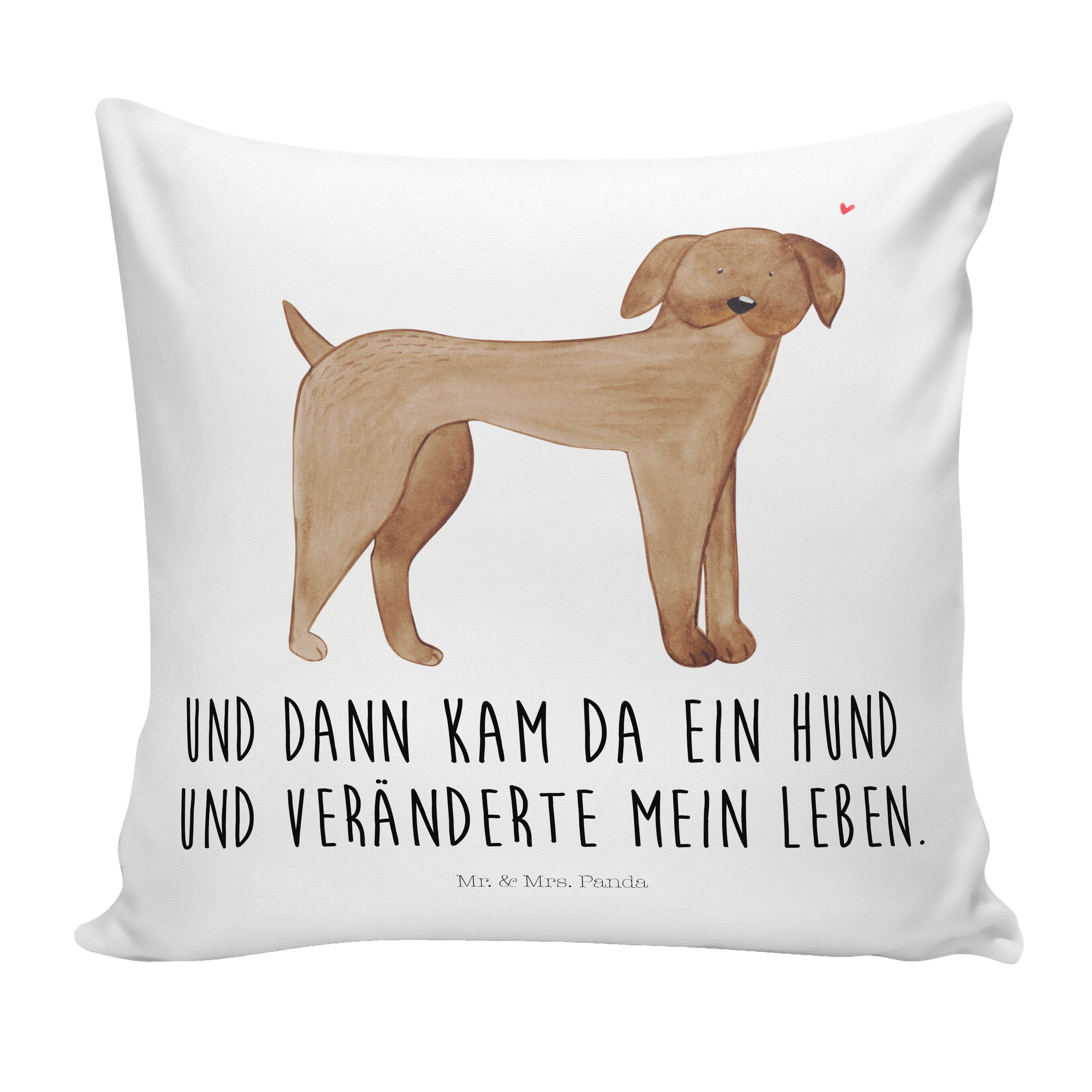 Mr. & Mrs. Panda Dekokissen Hund Dogge - Weiß - Geschenk, Deutsche Dogge, Hunderasse, Tierliebhab