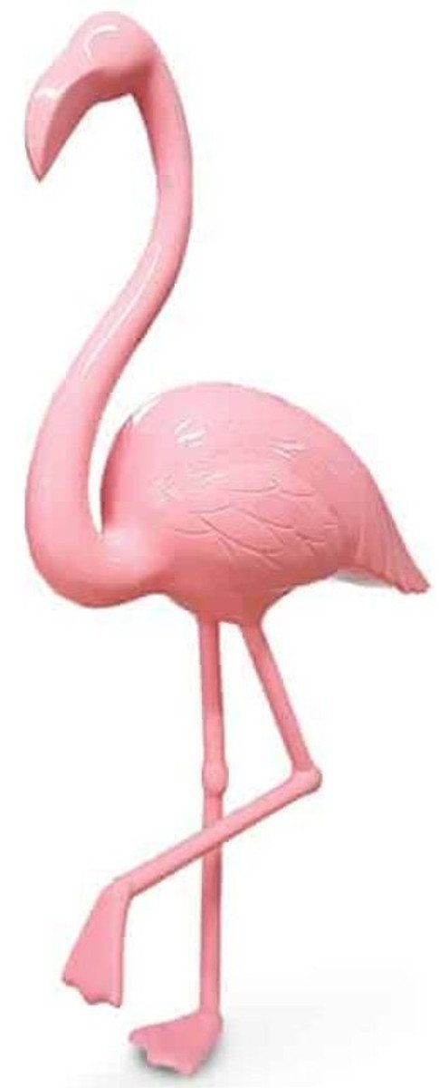 Casa Padrino Skulptur Luxus Dekofigur Rosa Vogel Lebensgroße Tierfigur - cm Dekofigur Gartendeko - Riesige Flamingo H. - 155 Skulptur