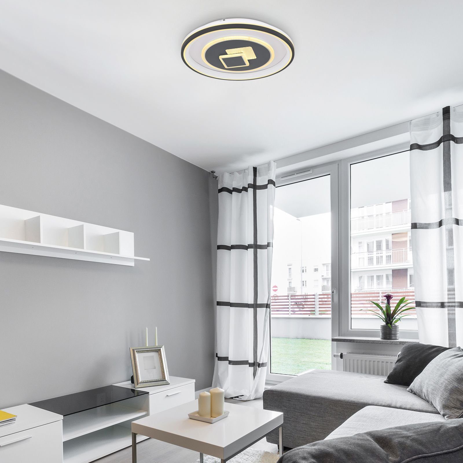 Dimmbar Fernbedienung GLOBO Deckenleuchte Deckenleuchte Globo Wohnzimmer Deckenlampe LED