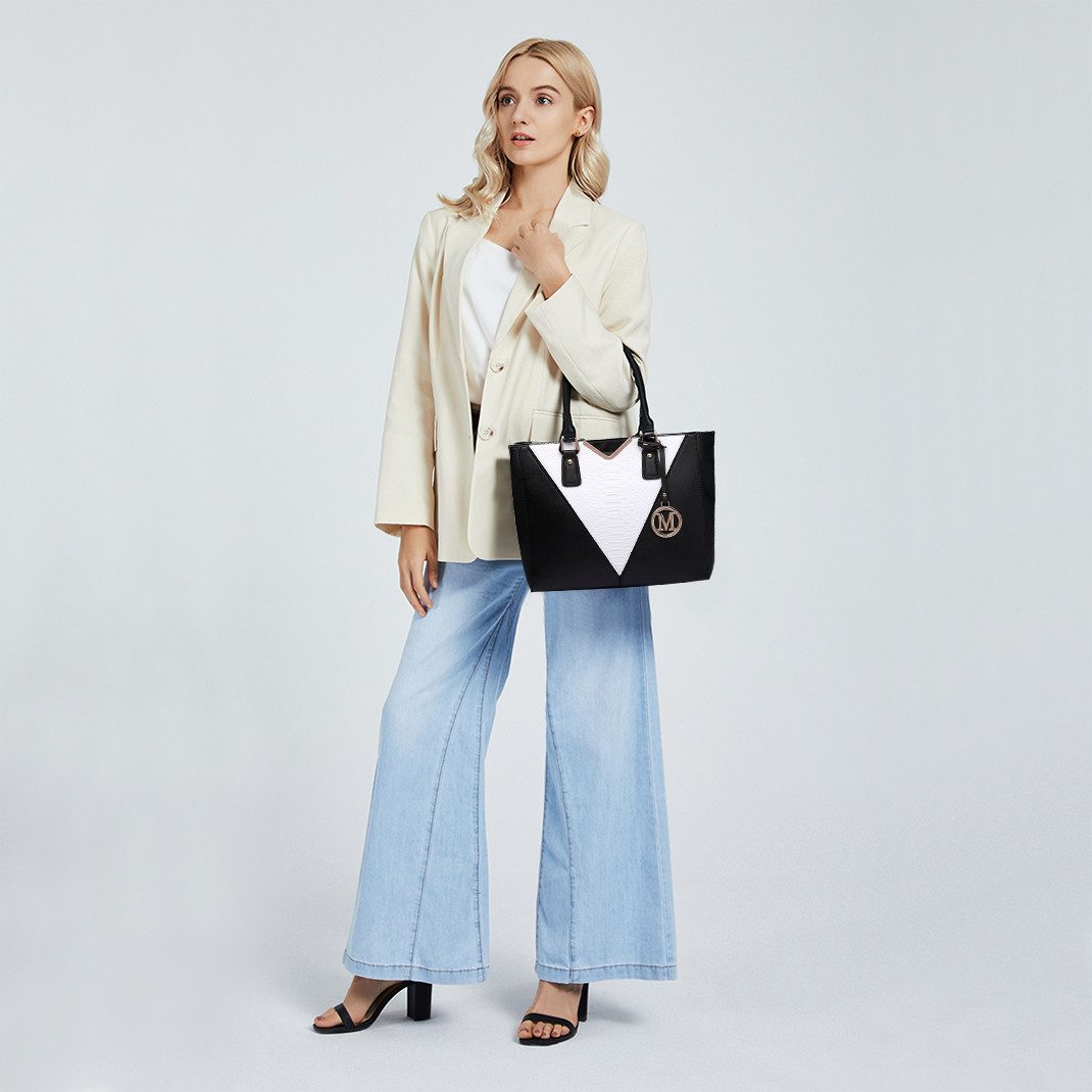 Miss Lulu Handtasche Handtasche Damen V-förmig – Große Schultertasche für B günstig online kaufen