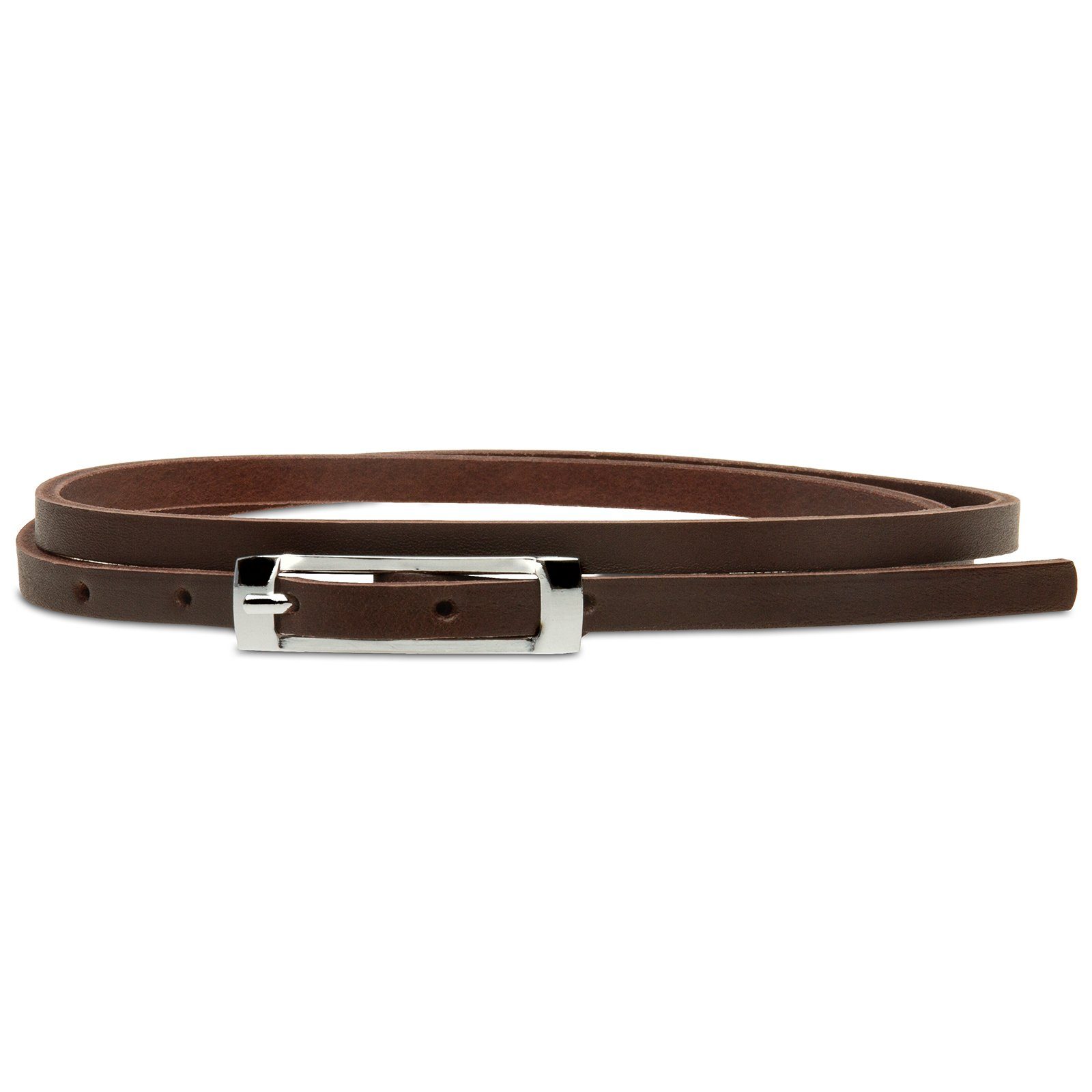 Caspar Taillengürtel GU317 schmaler Damen Ledergürtel günstig online kaufen