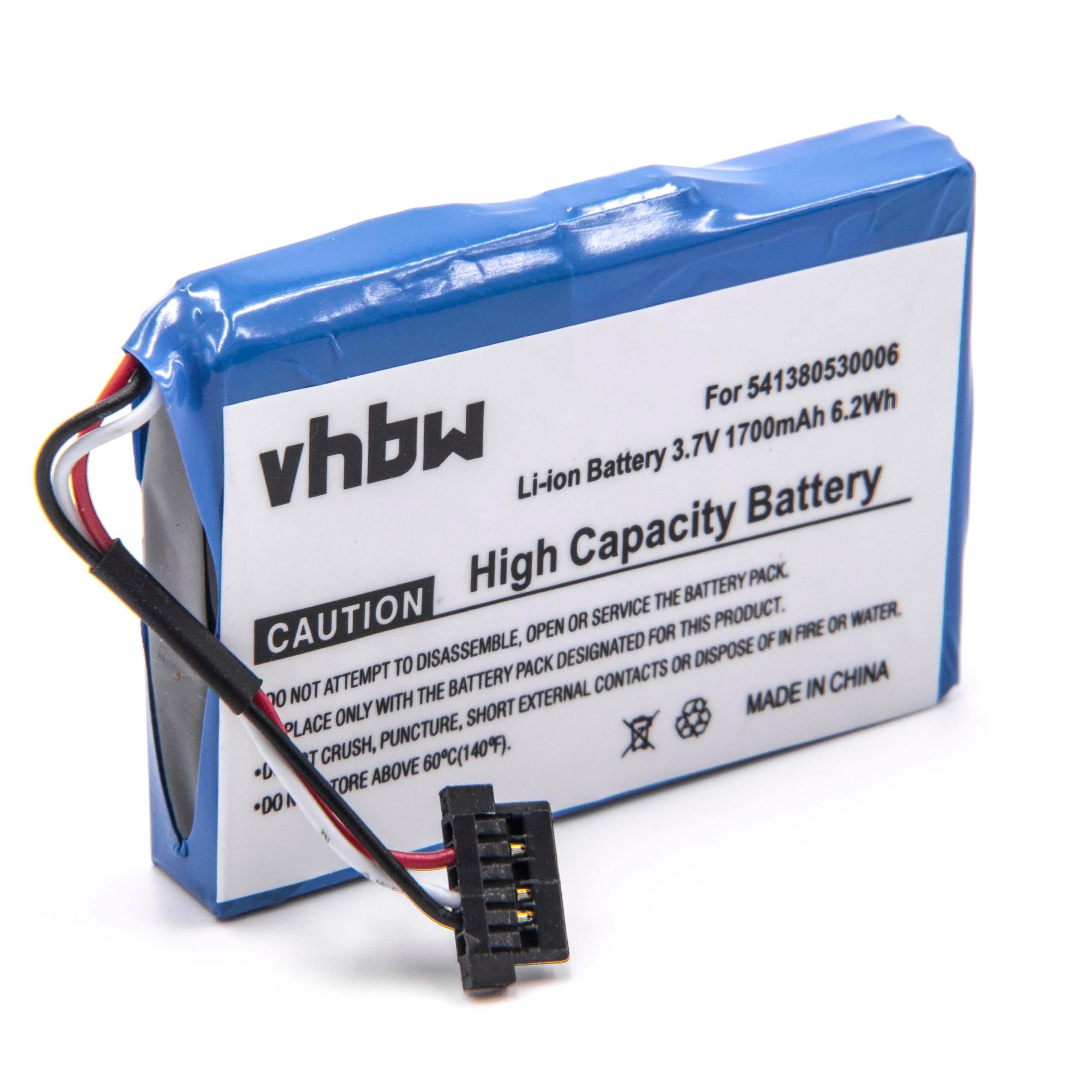 vhbw kompatibel mit Becker Professional 50 Lmu Akku Li-Ion 1700 mAh (3,7 V)