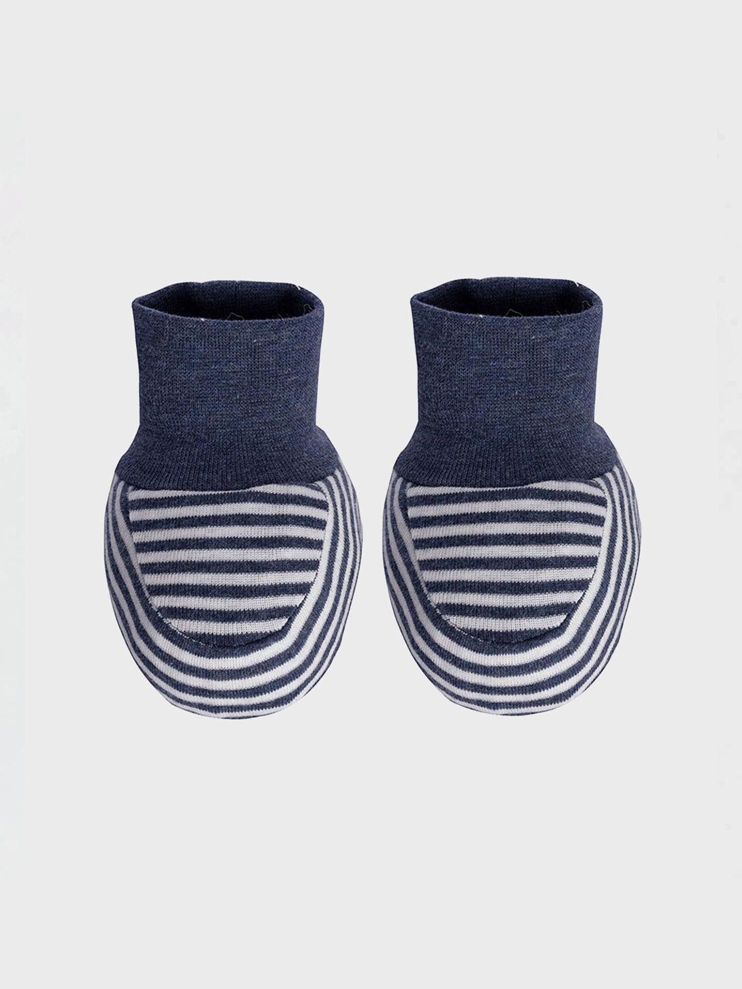 OrganicEra Füßlinge Baby Schuhe gestreift aus bio-baumwolle (1-Paar)