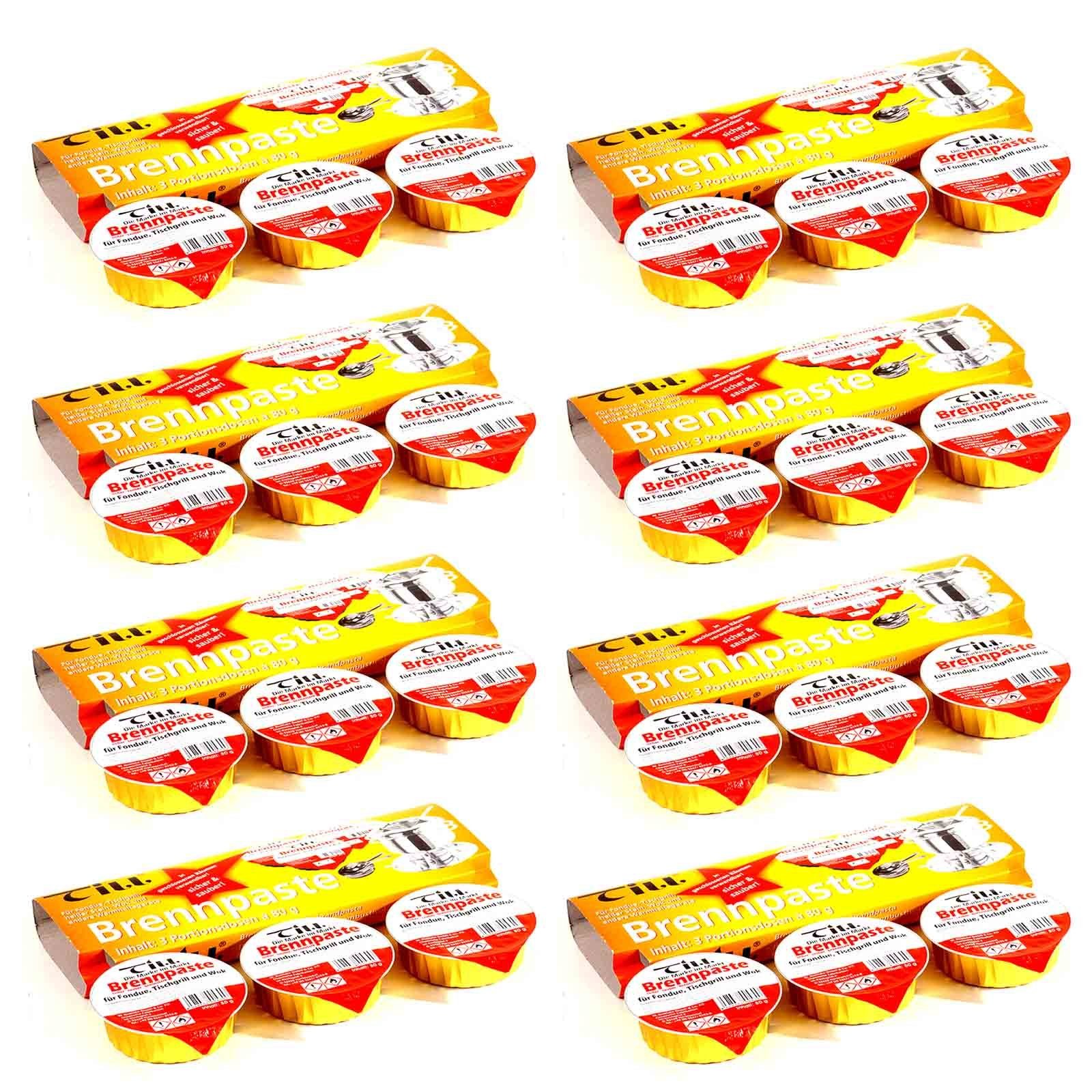 Till Fondue 24x Sicherheitsbrennpaste Brennpaste Paste Brenngel Speisenwärmer, Ethanol a 80g