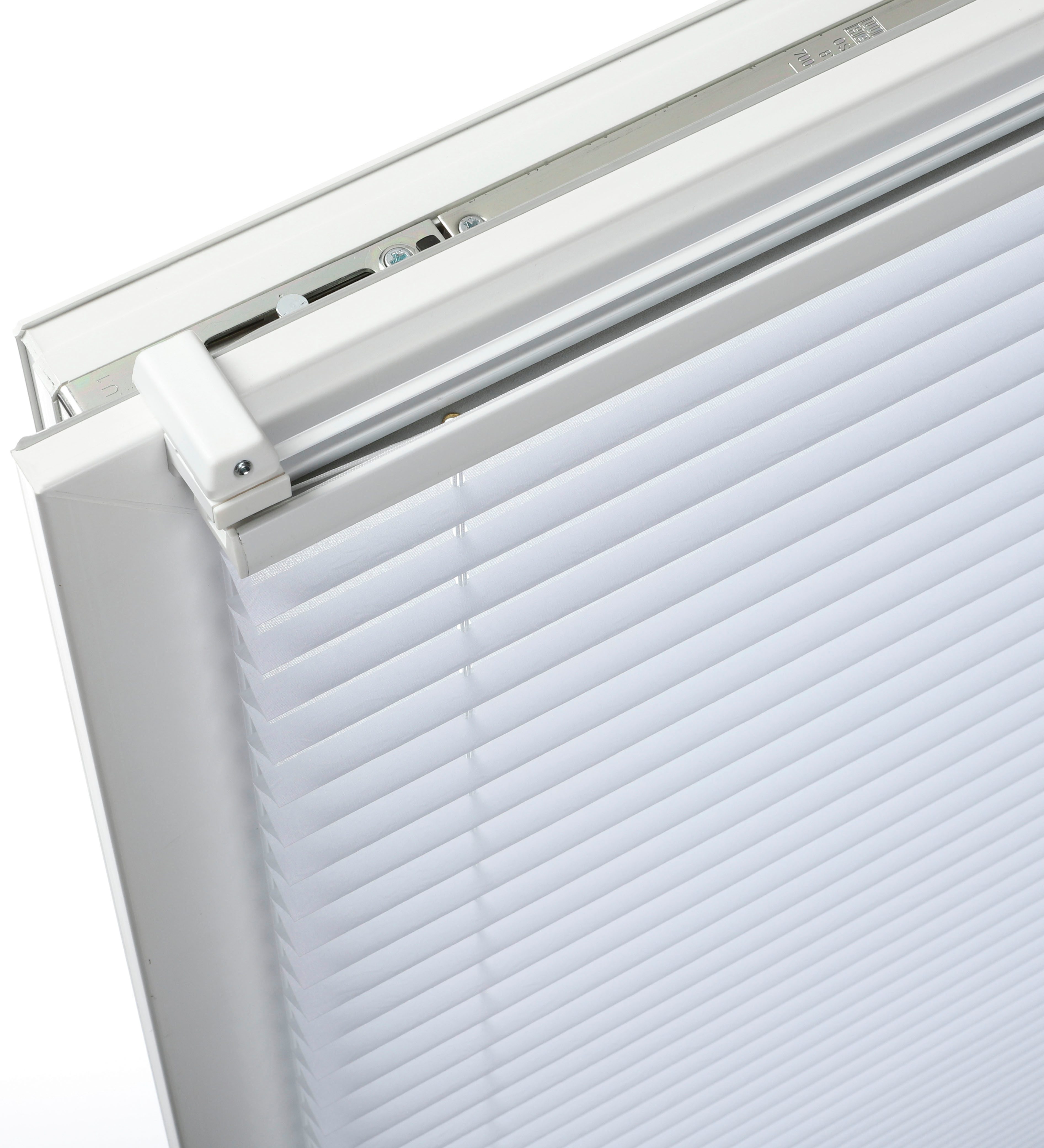 GARDINIA Plissee Easyfix Thermo-Plissee mit 2 Bedienschienen Energiesparend, verdunkelnd, ohne Bohren, verspannt, Klemmfix, energiesparend, abdunkelnd mit Therm – Bild 4 von 5