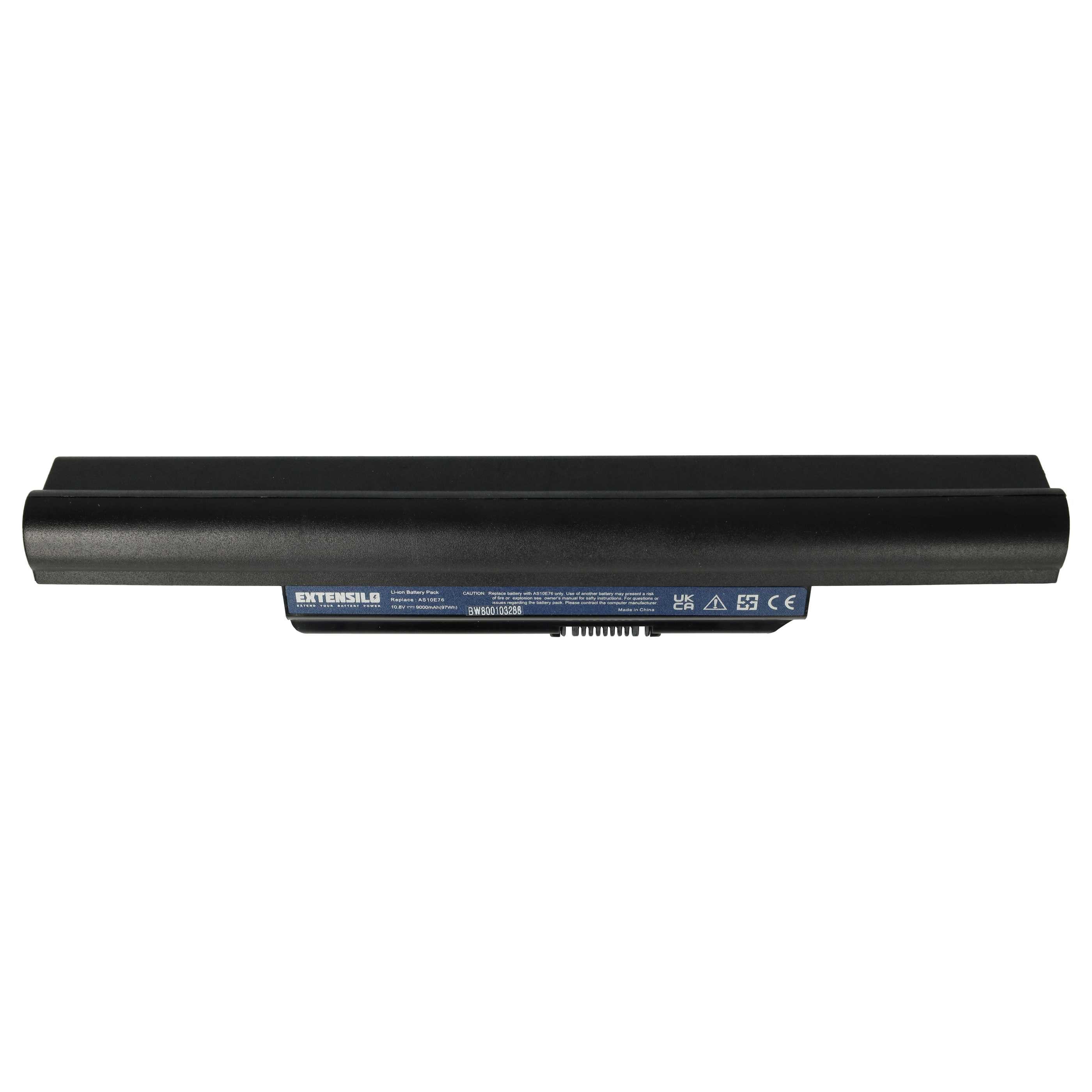 vhbw Akku Ersatz für Acer AS10E36, AS10B61, AS10B6E, AS10B75, AS10B7E, Laptop-Akku Akku Li-Ion 6600 mAh (11,1 V, 1 St), Leistungsfähiger Austausch-Akku für Notebook, Wiederaufladbar, Jede