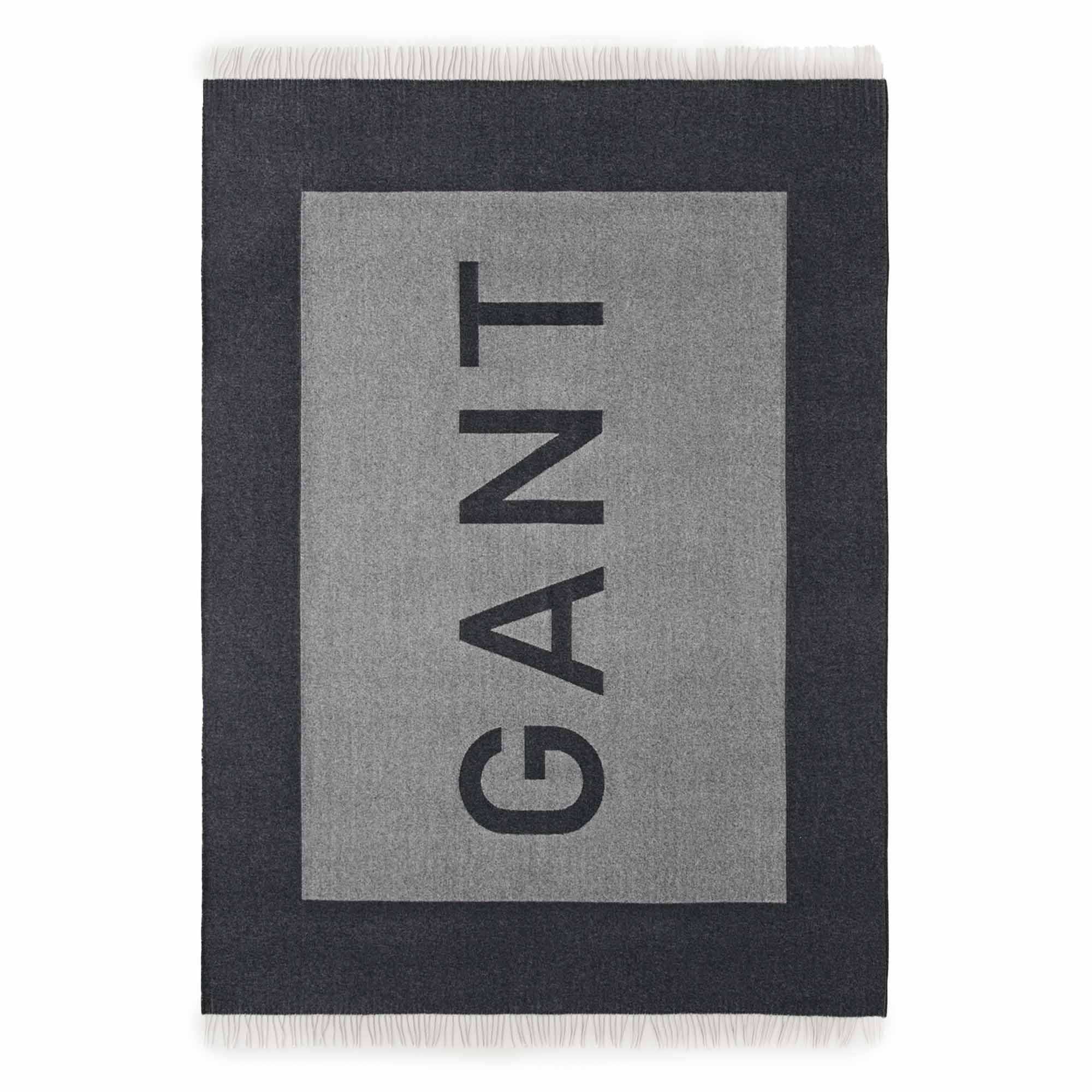 Plaid Unisex Wohndecken 1er Pack Wolle LOGO THROW, Gant