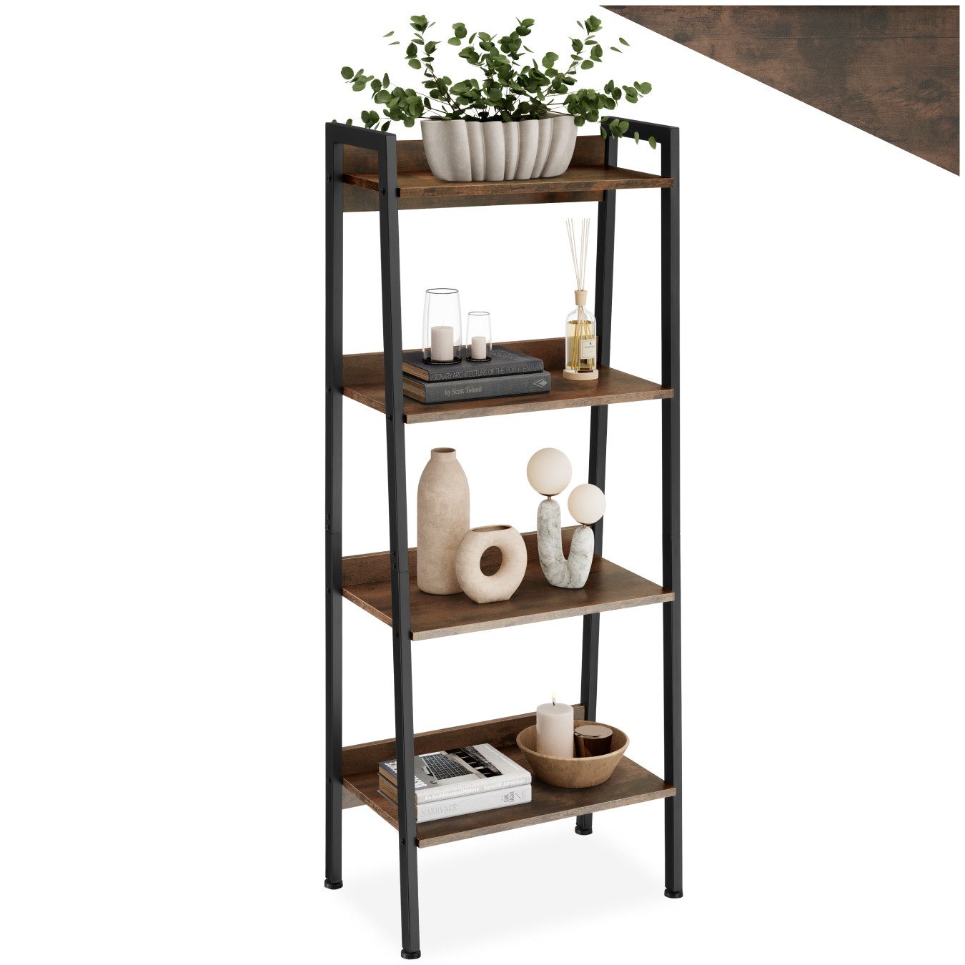 tectake Leiterregal Chatham, Set 1-tlg., Industrial günstig online kaufen