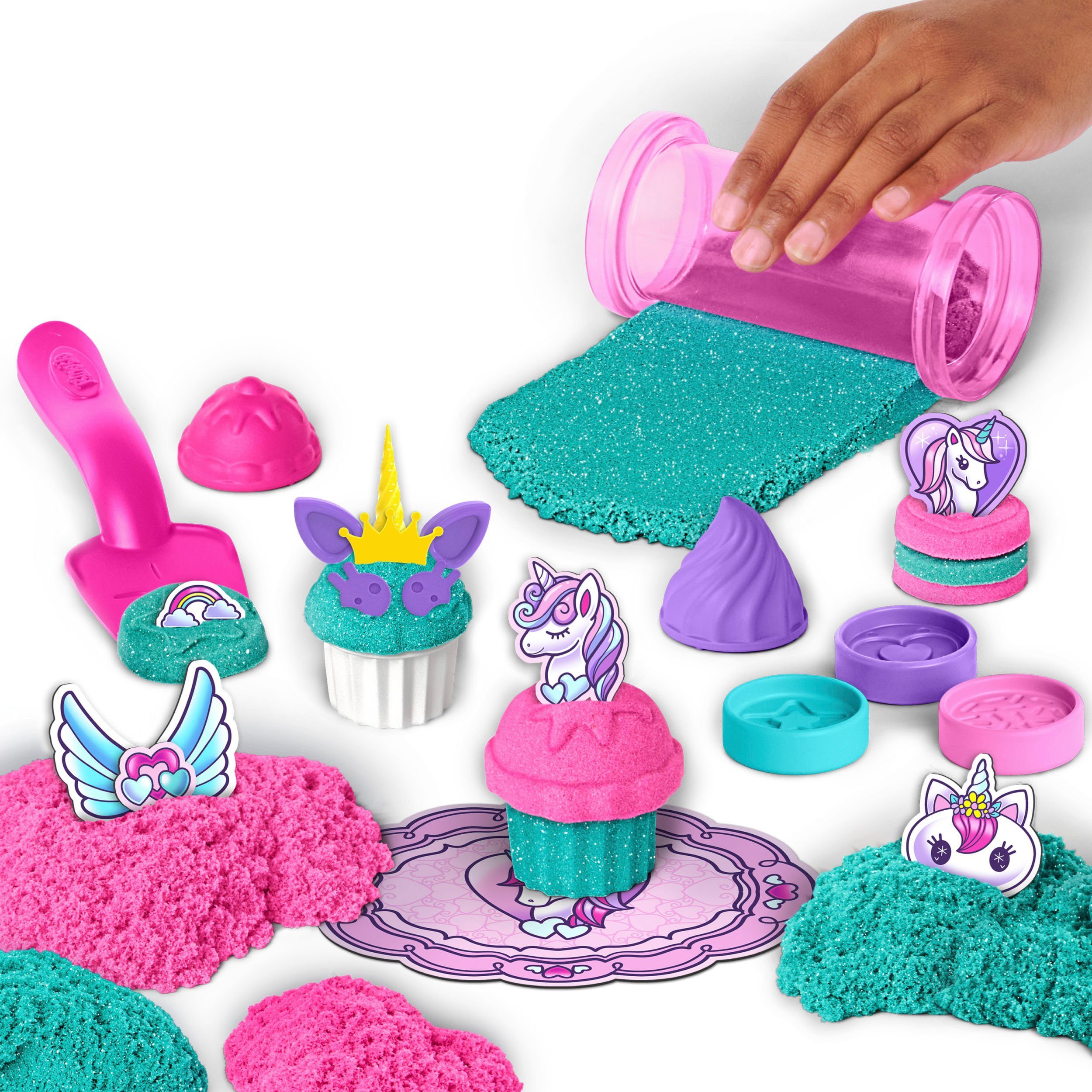 Spin Master Creative Set Kinetic Sand - Unicorn Bake Shoppe 454 g