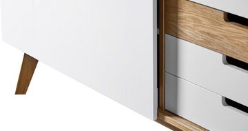 Woodman Sideboard Estera, Sideboard, Breite 135 cm, im angesagten skandinavischen Look