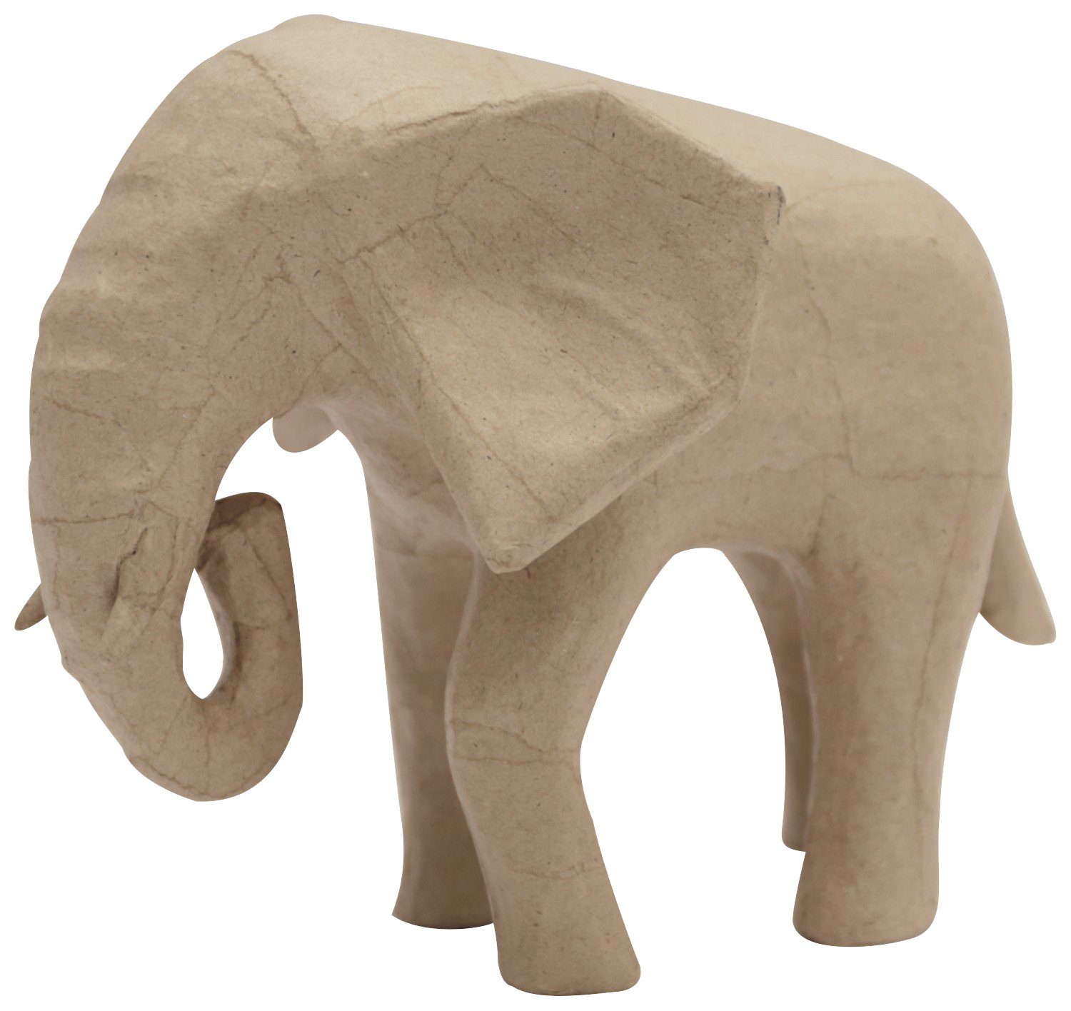 décopatch Dekofigur Afrikanischer Elefant, Pappmaché
