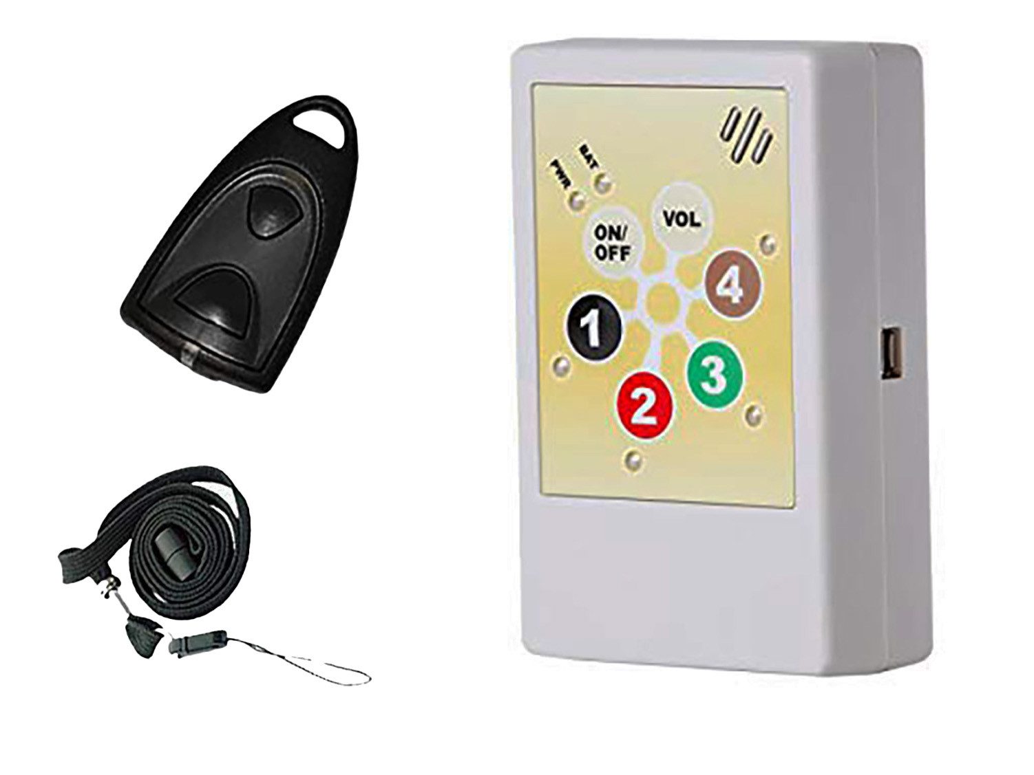 HelpLine by Eiflaender & Soehne Helpline 2 Hausnotruf Alarmanlage (Angenehme Ruftonmelodien, 4 verschiedene Kanäle programmierbar)