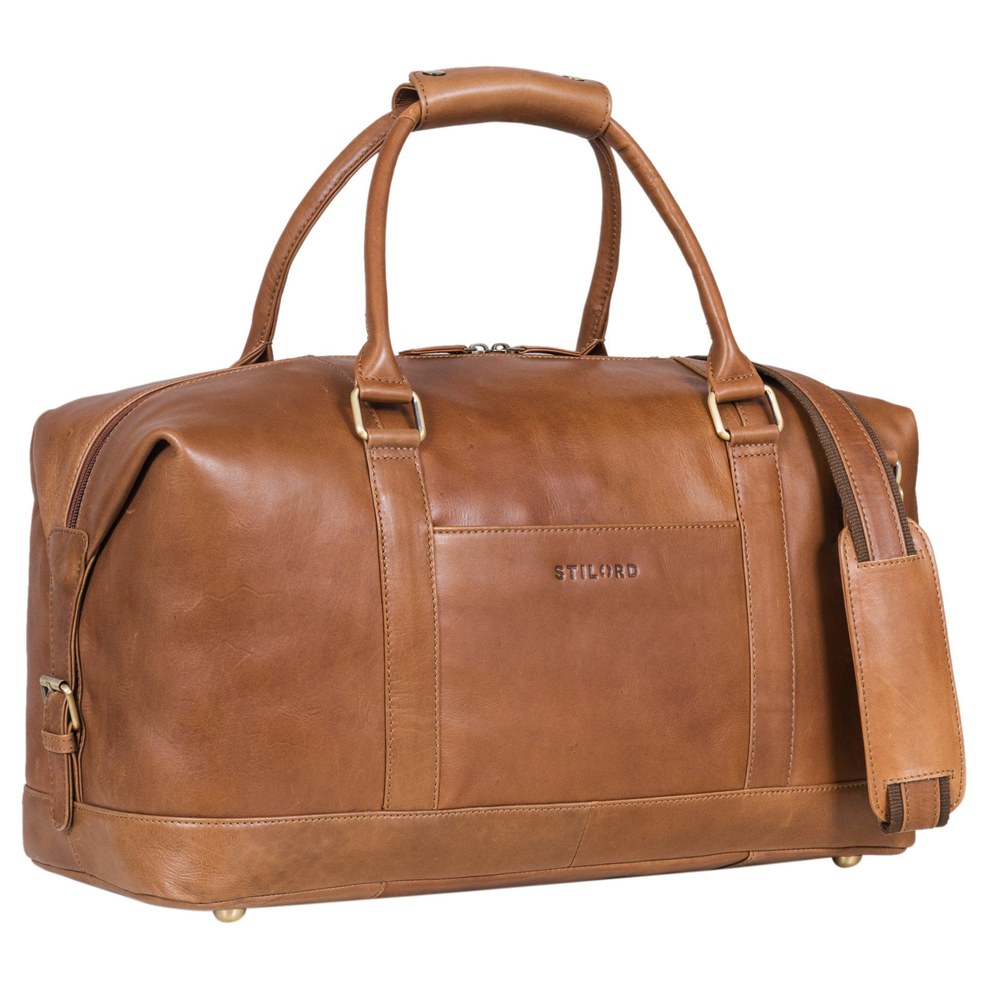 Weekender "Viator" Leder Reisetasche Weekender im Großformat für Damen Herren