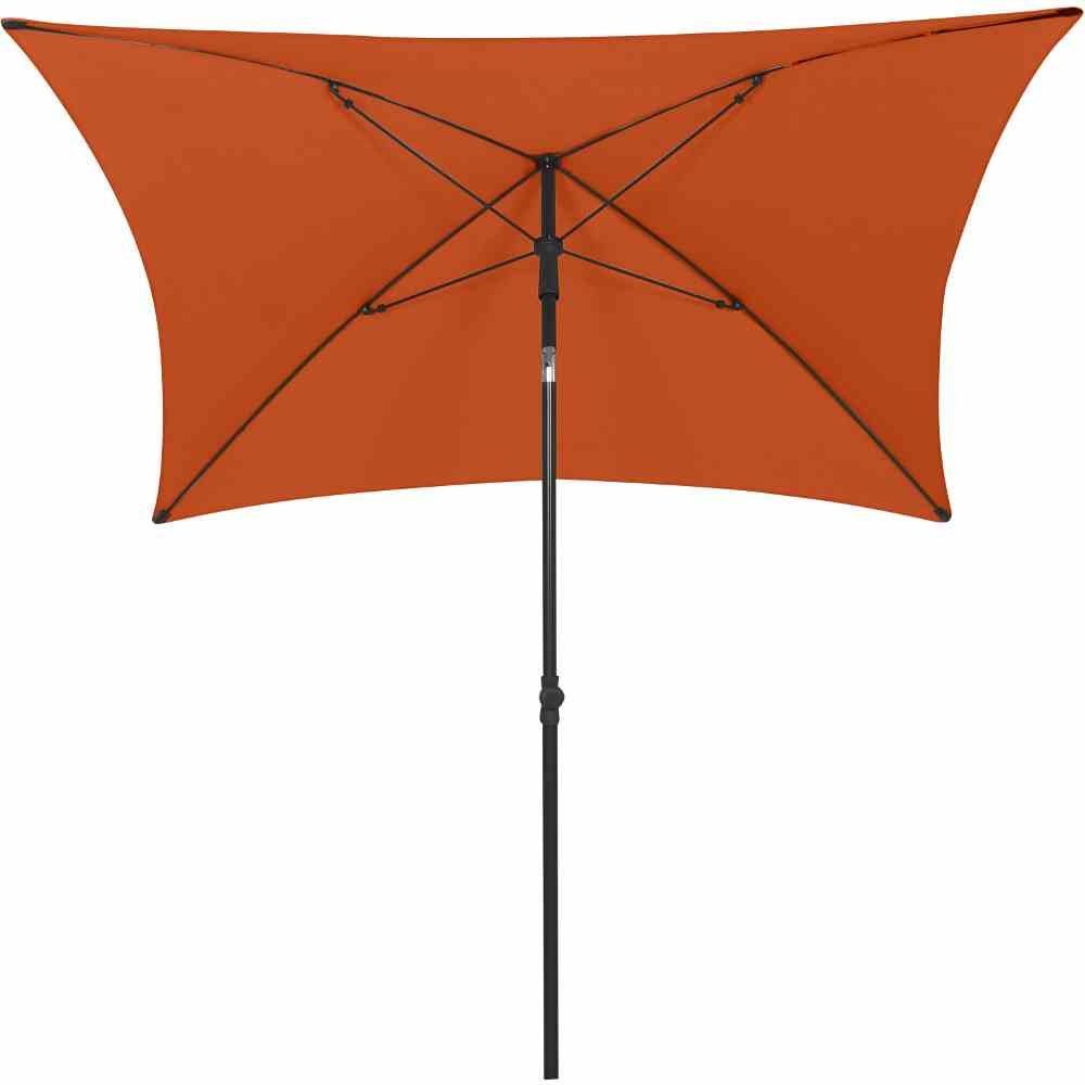 Siena Garden Sonnenschirm City, 180x180cm, terracotta, knickbar, 100% Polyester