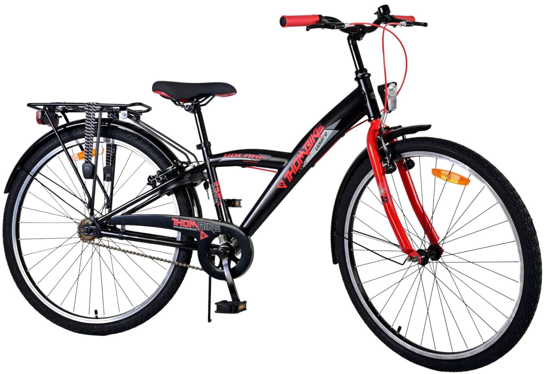 Volare Kinderfahrrad Thombike - Jungen - Verschiedene Größen und Farben - bis 115 kg, 3 Gang Shimano, 85% zusammengebaut, Lenkerhöhe einstellbar, 24 oder 26 Zoll