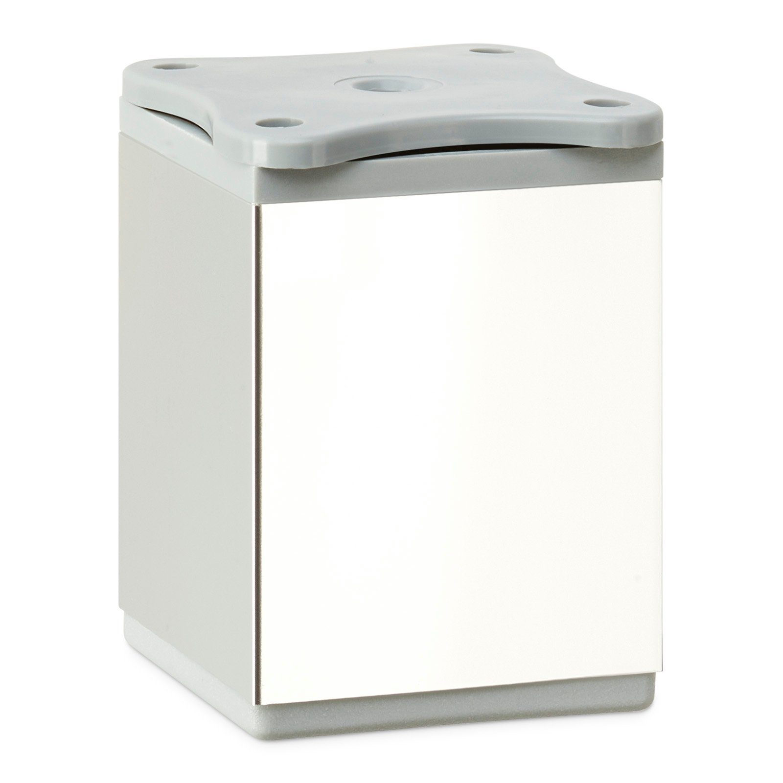 SO-TECH® Möbelfuß 4 Stück Quebec 60 mm (10 mm) 40 x 40 mm Chrom poliert, höhenverstellbare Schrankbeine aus Aluminium