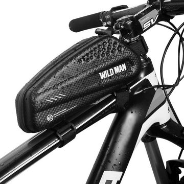 HEYHIPPO Fahrradrucksack wasserdichte, Lenkertasche, dreieckige Tasche, (1,2 l, regenfeste Hartschalen-Fahrradsatteltasche für Mountainbike), Rennrad, 251 x 90 x 100 mm