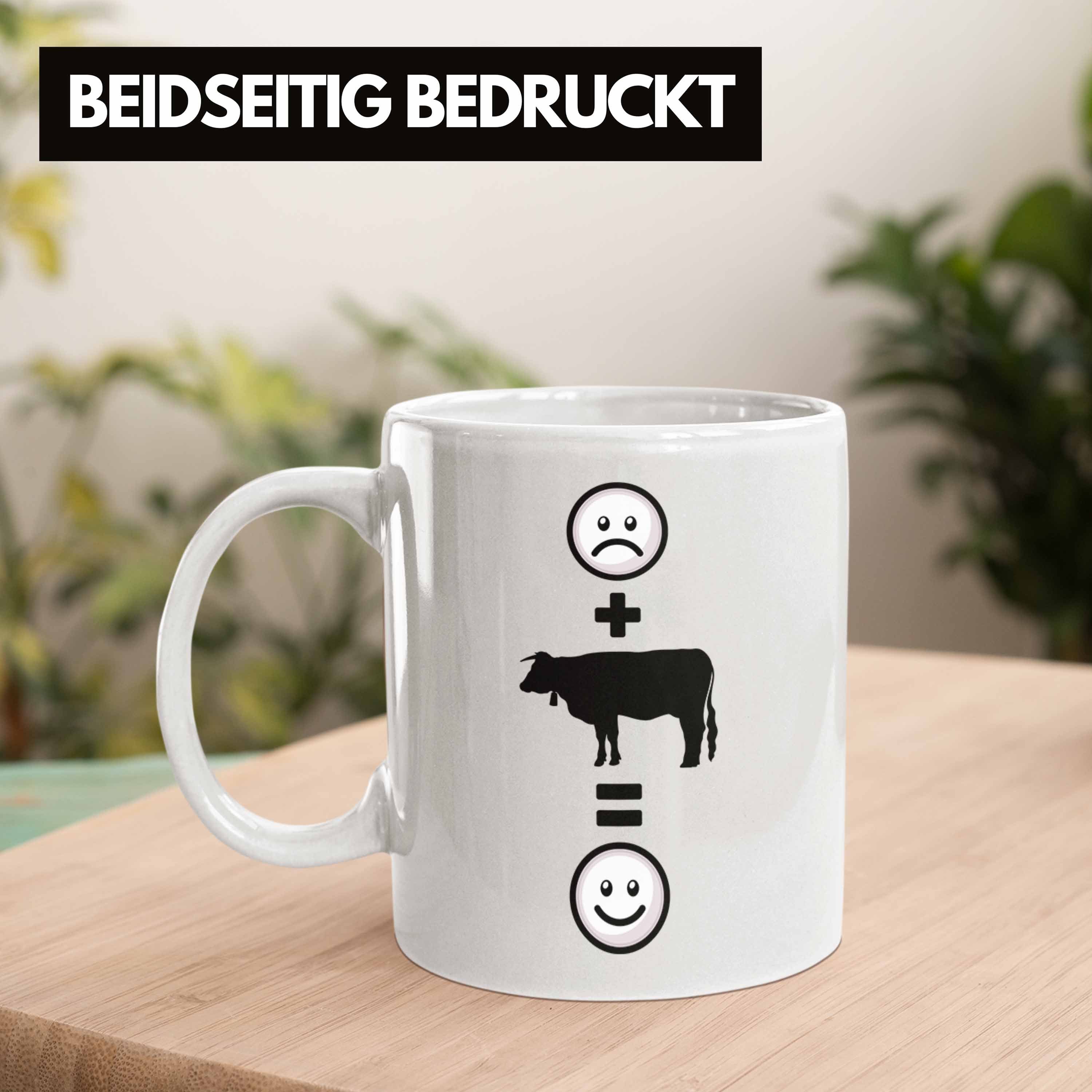 für Landwirt Weiss Kühe Trendation Bauern Tasse Rinder Lustige Tasse :(Kuh) Geschenk