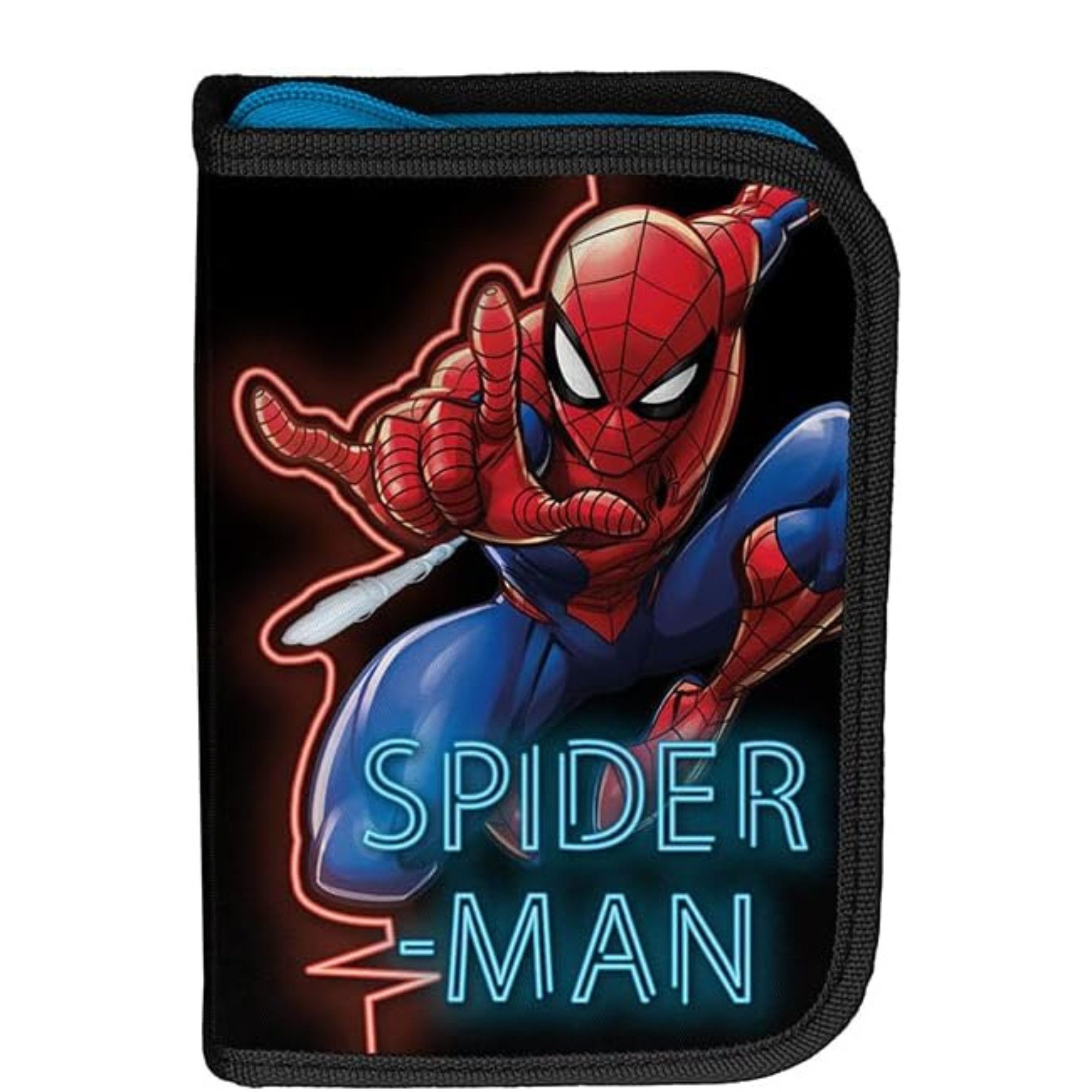 GOLDKIDS Schulranzen Spiderman ergonomischer Ranzen Turnbeutel (Federmappe Aufgabenheft, 1-tlg., für die Grundschule 4er Set), Lizenzartikel Marvel Spiderman Spider-man Comics