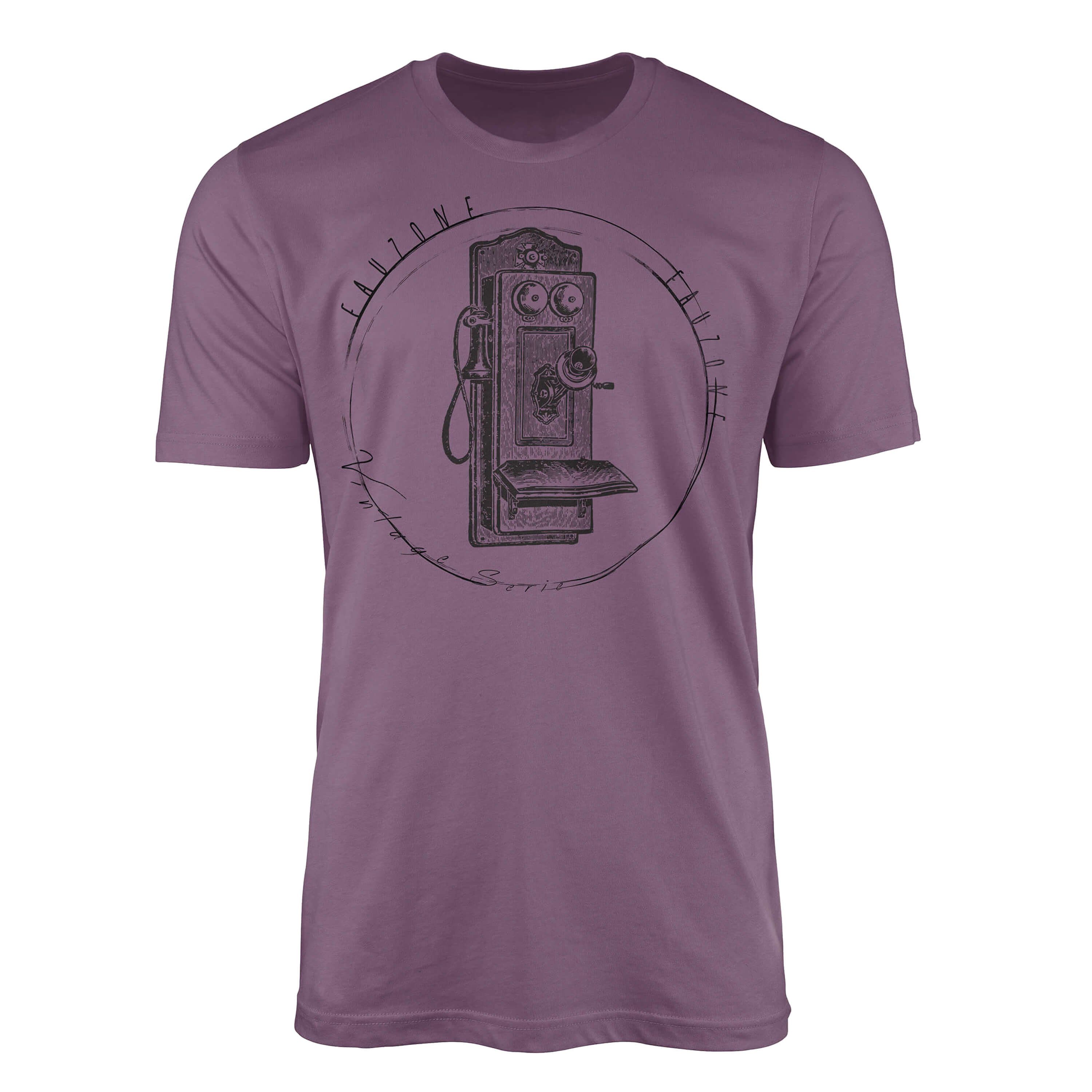Sinus Art T-Shirt Vintage Herren T-Shirt Telefonkasten Shiraz